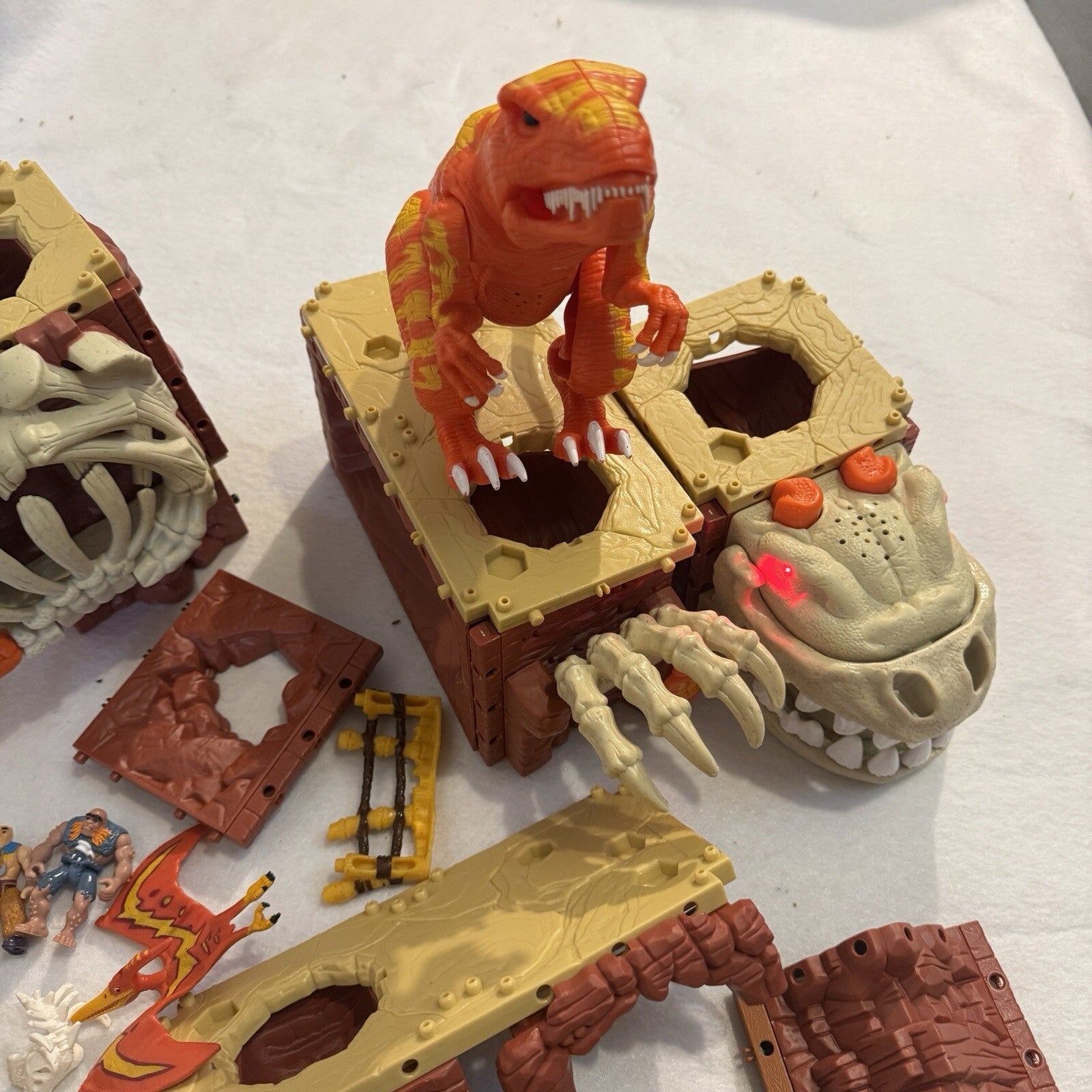 Imaginext T-Rex Mountain H5341 Fisher Price Dinosaur Set AS IS Incomplete Parts