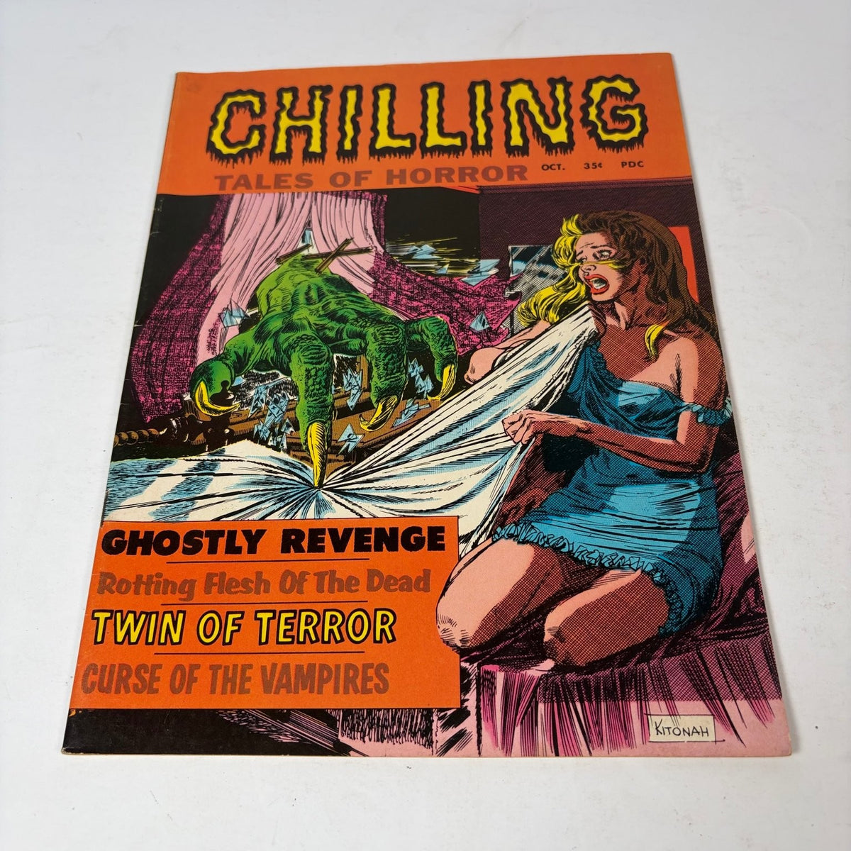 Chilling Tales of Horror Magazine October 1969 Ghostly Revenge Monster