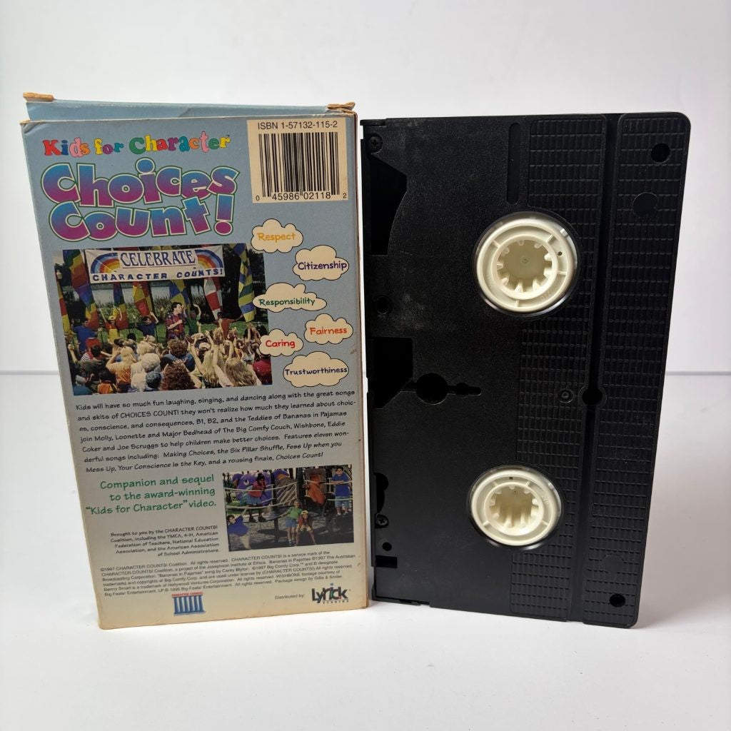 Kids for Character Choices Count VHS Bananas in Pajamas Wishbone Big Comfy Couch