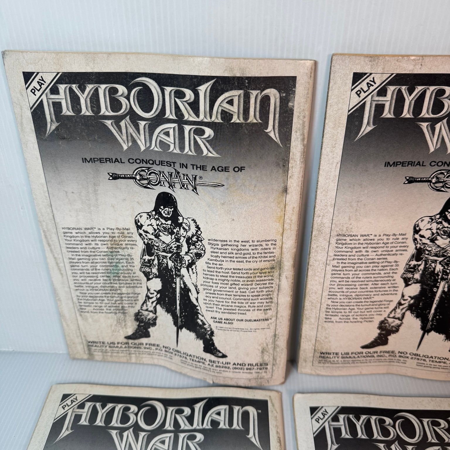 Conan Saga #59 61 67 68 Marvel Comic Book 1987 Vintage