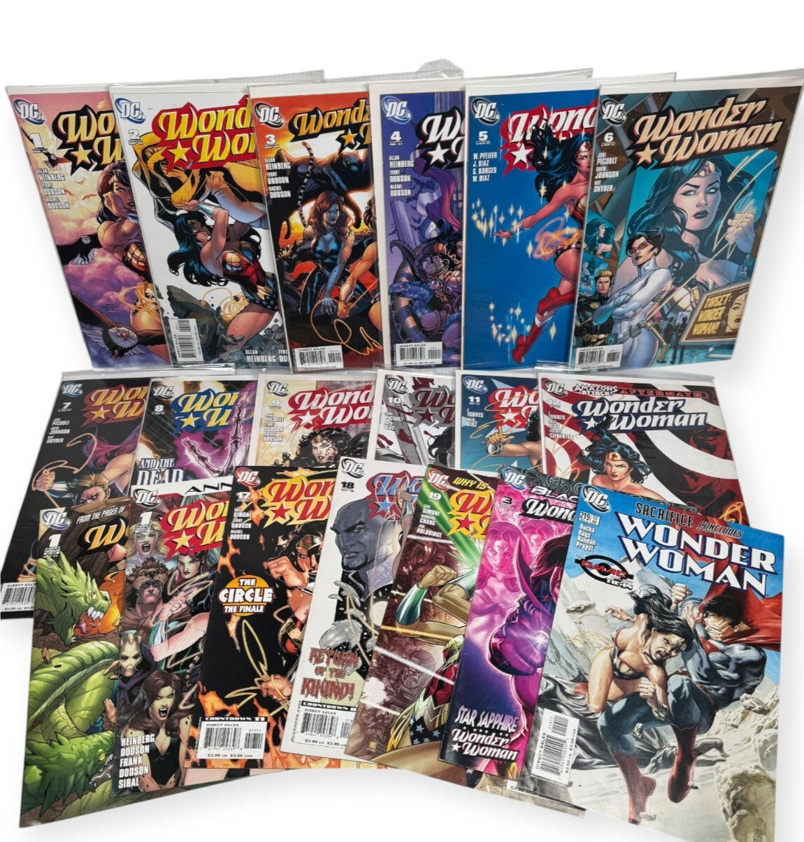 Wonder Woman 2006 Lot of 19 w/ 12-issue Run #1-12, 17-19 & More DC Comics