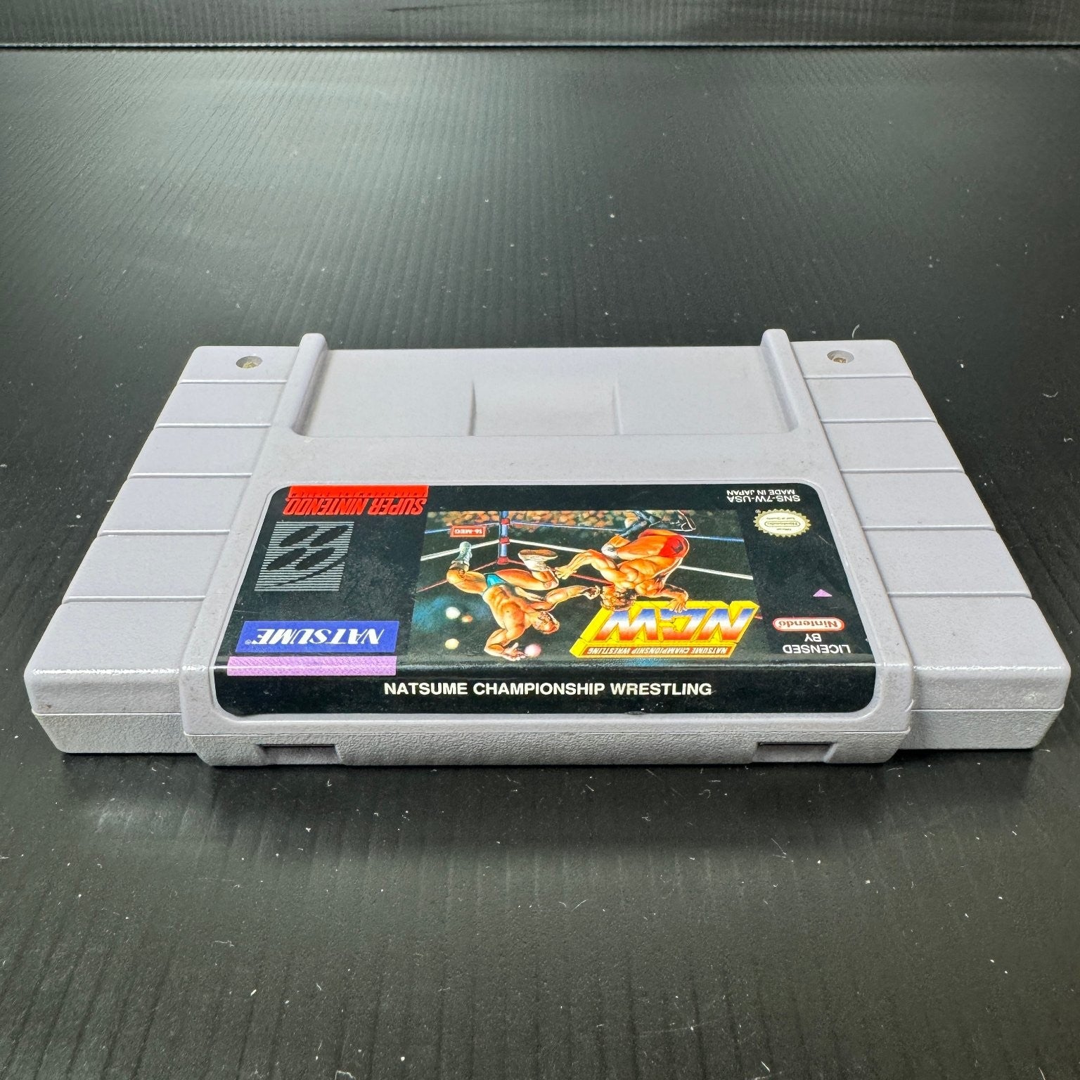 Natsume Championship Wrestling SNES Super Nintendo Video Game Wrestling