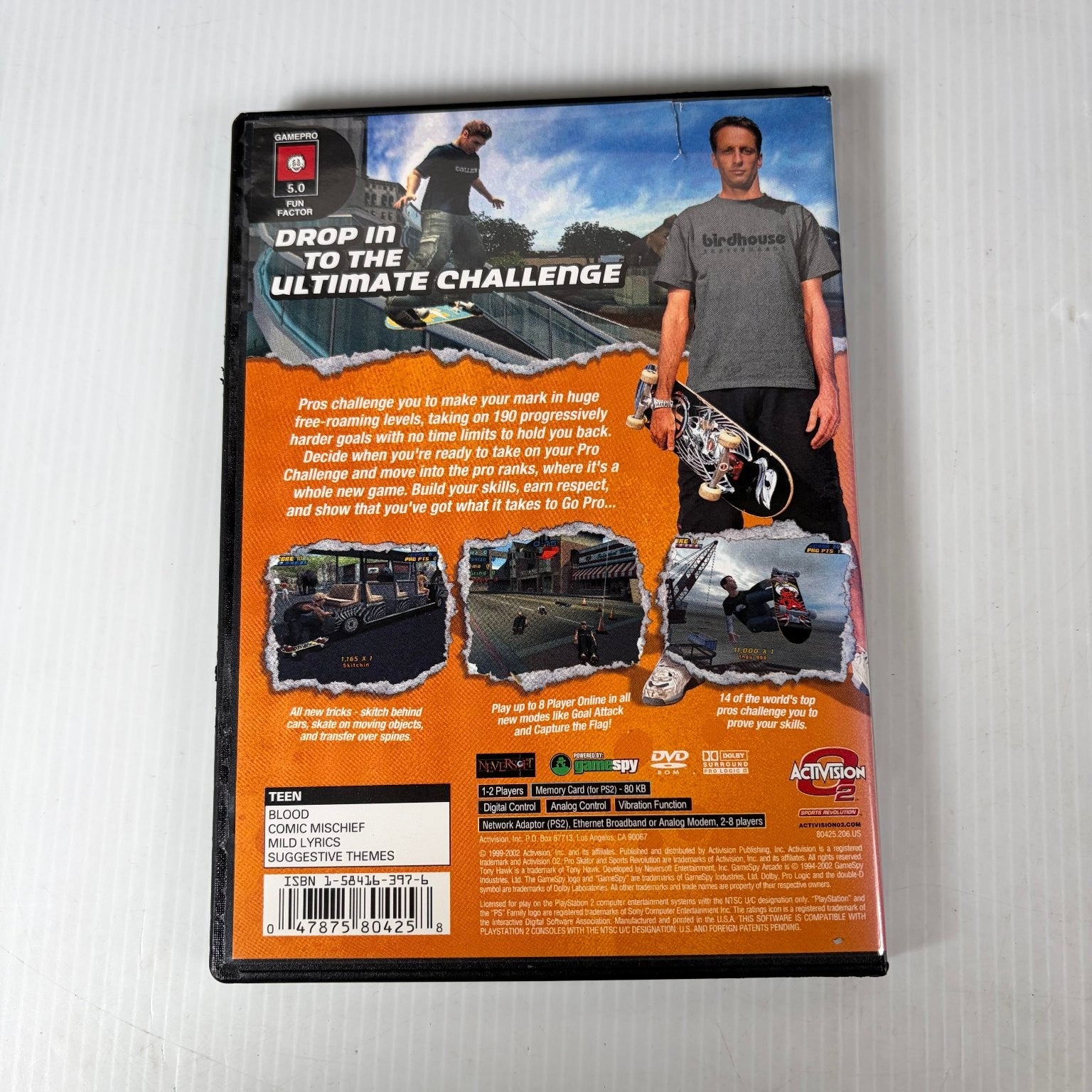 Tony Hawk's Pro Skater 4 PlayStation 2 Video Game Multiplayer Complete CIB