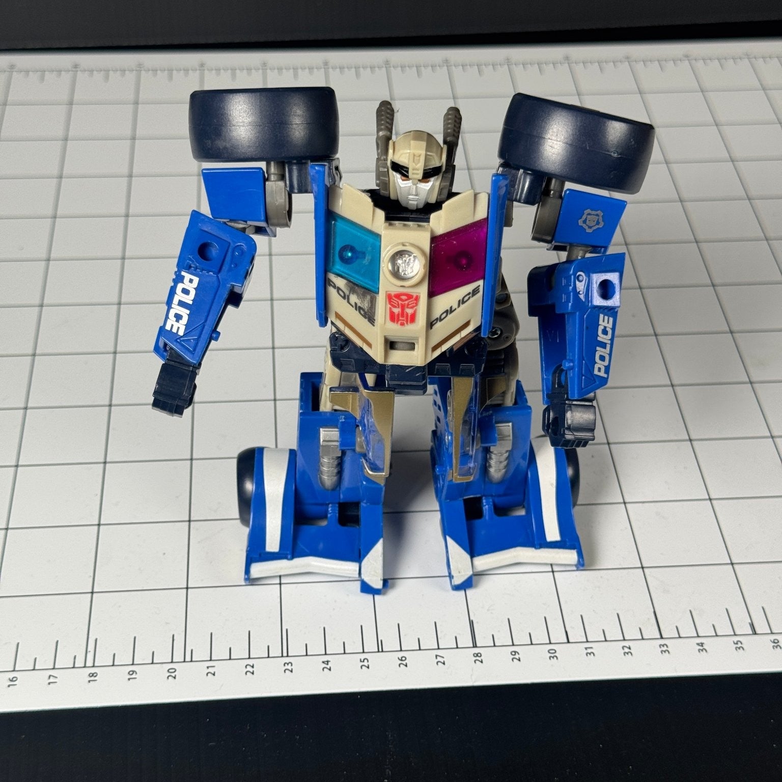 Transformers Prowl Energon Combat Class Police Car 2003 Hasbro Incomplete