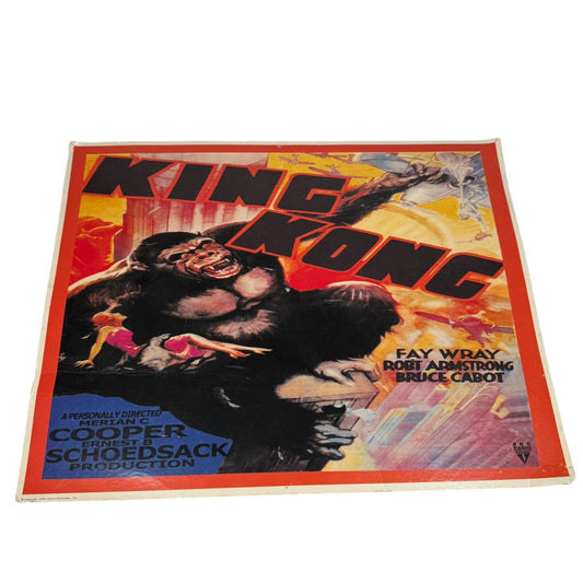 Vintage 1998 King Kong Lobby Card Poster Fay Wray Movie Memories 22" x 17"