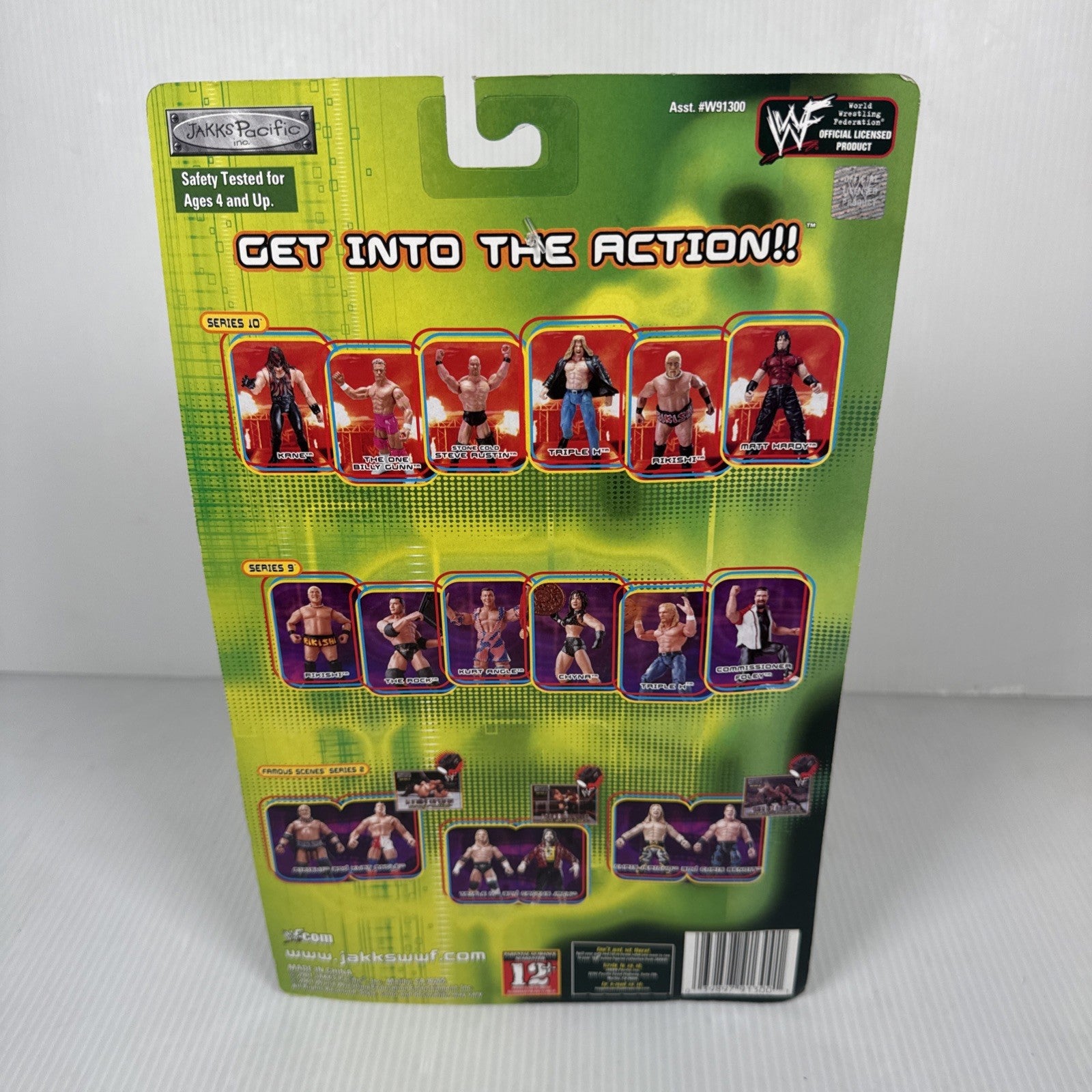 2001 WWF WWE Jakks The Rock Dwayne Johnson Wrestling figure Backlash Series 4