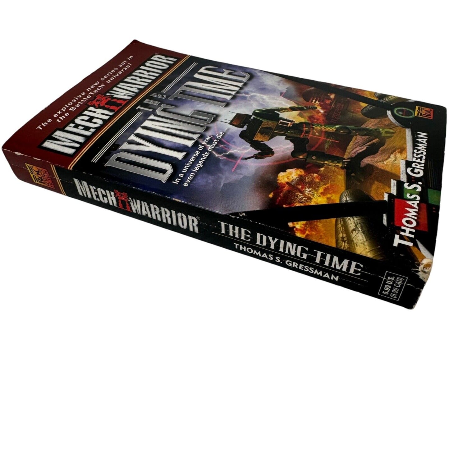 The Dying Time Mechwarrior Paperback Novel First Printing by Thomas Gressman RoC