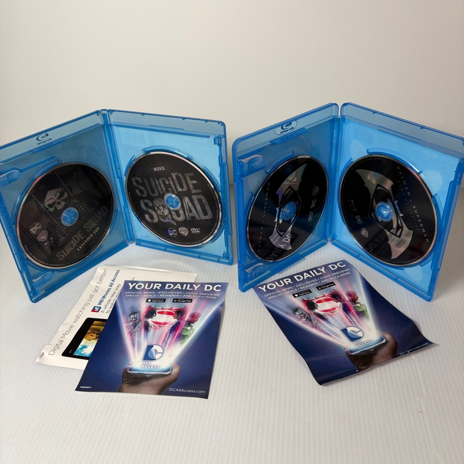 Suicide Squad Blu-ray 2016 Extended Cut & Batman v. Superman Ultimate Edition