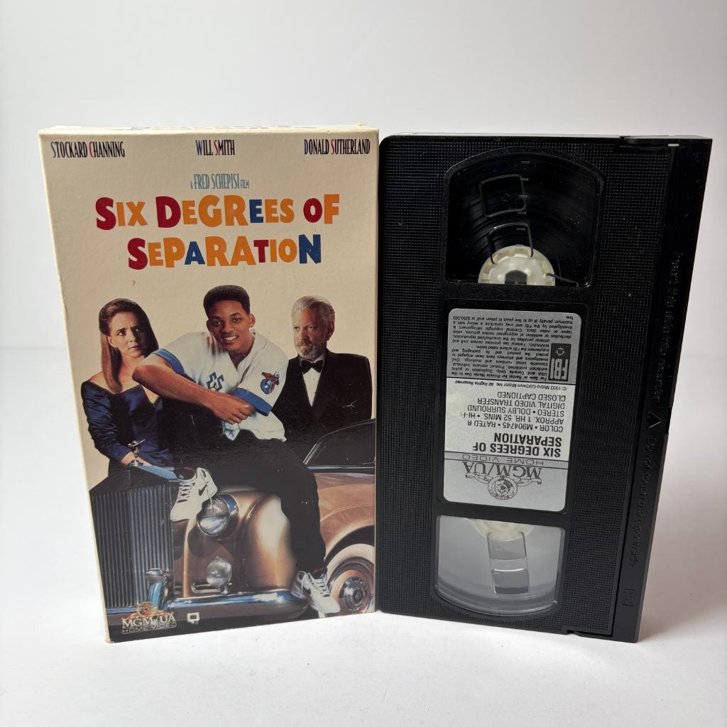 Six Degrees of Separation VHS Will Smith Stockard Channing MGM/UA 1993 Drama