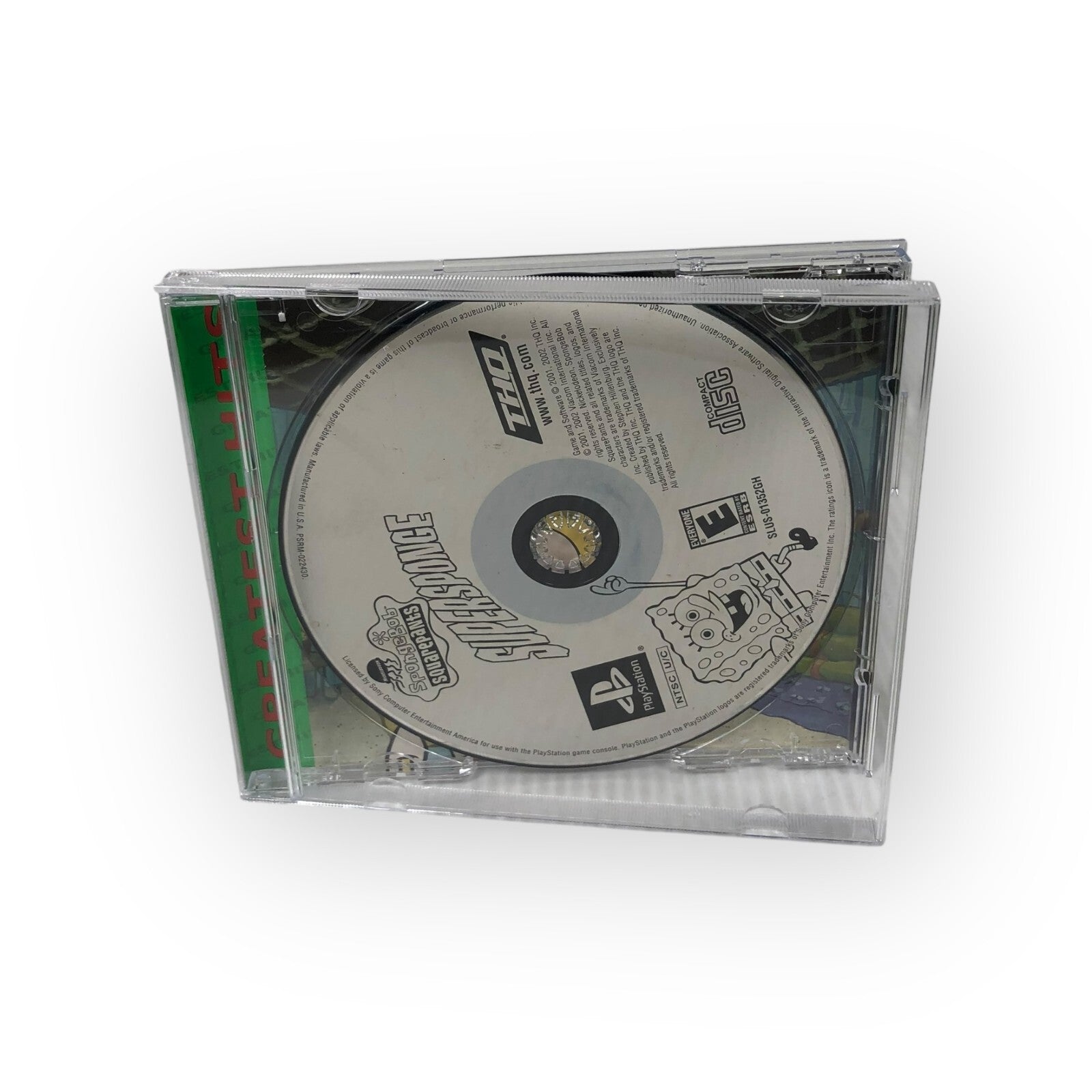 SpongeBob SquarePants Super Sponge PlayStation 1 Game In Case With Art No Manual