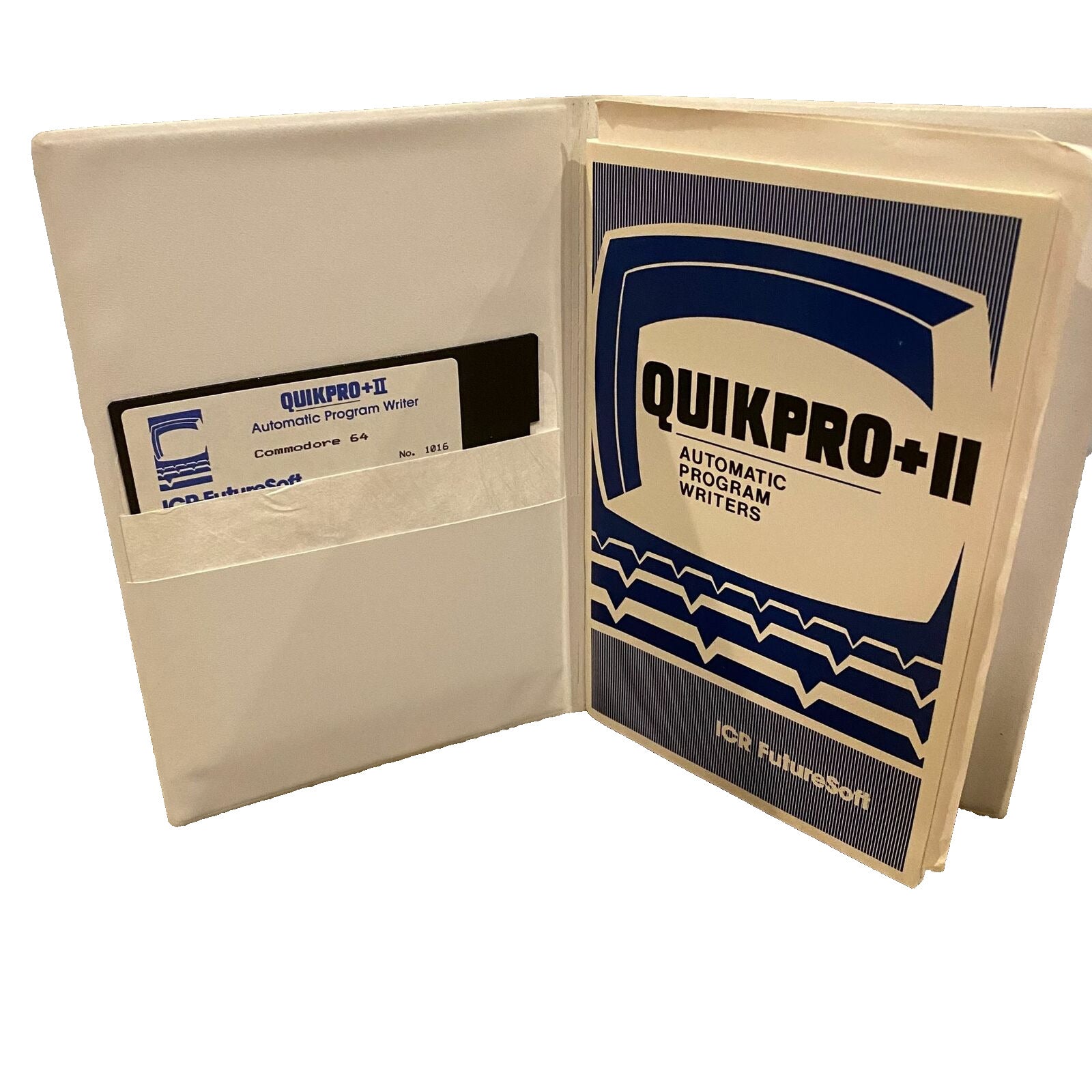 QuikPro+II Automatic Program Writers Software Manual Commodore 64 ICR FutureSoft