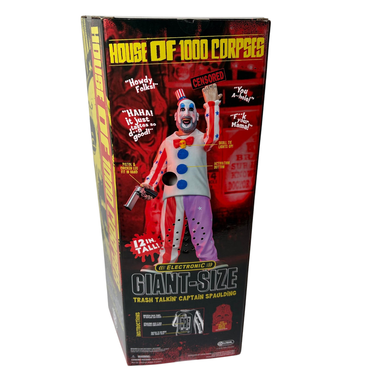 Trick Or Treat Studios House of 1000 Corpses Captain Spaulding Giant Figure  12”
