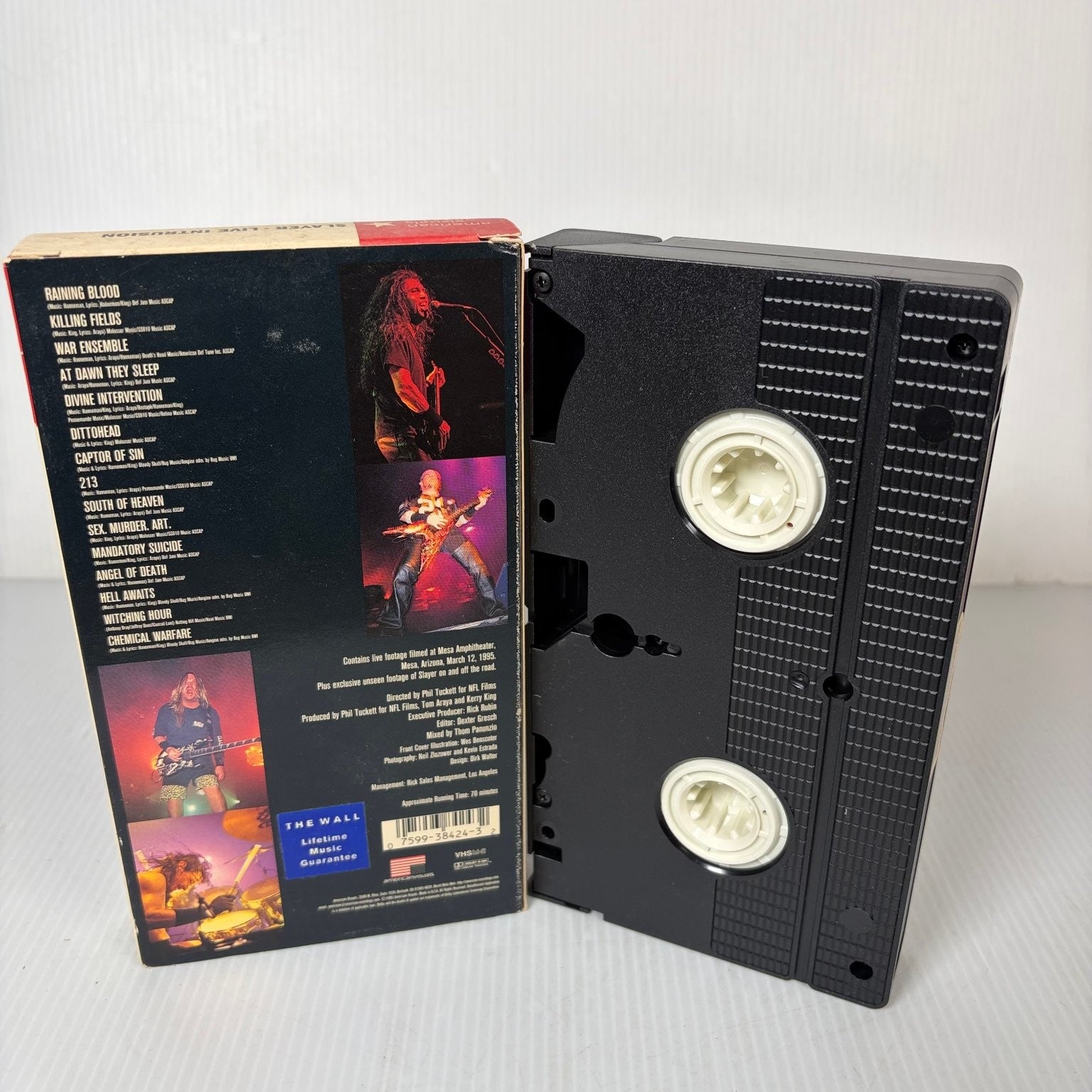 Slayer Live Intrusion VHS 1995 Heavy Metal Concert Video American Recordings