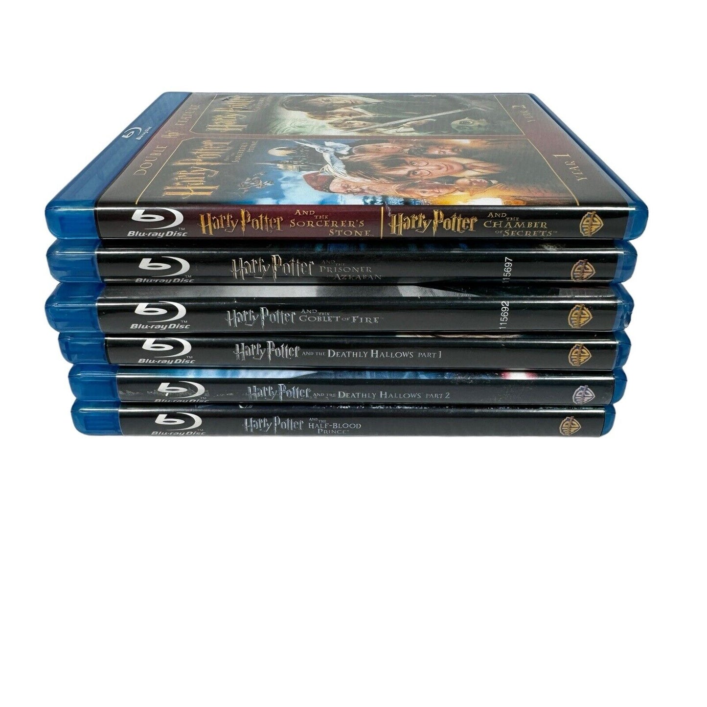 Harry Potter Blu Ray Movie Set Lot Of 7 Years 1-4, 6-7 No Order Of Phoenix