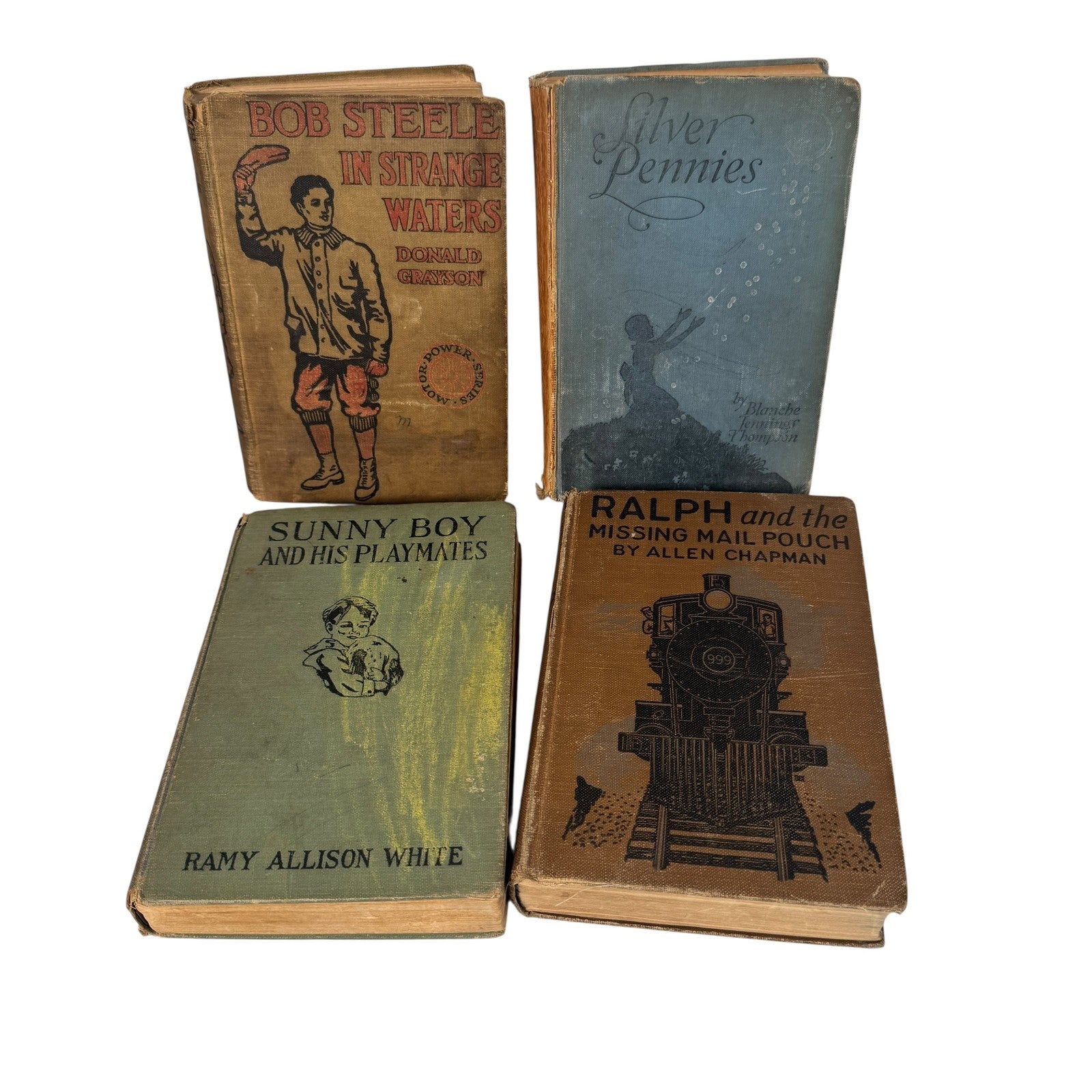 Pre-War 1920s Hardcover Boys Adventure Book Lot Some 1st Prints Sunny boy & More