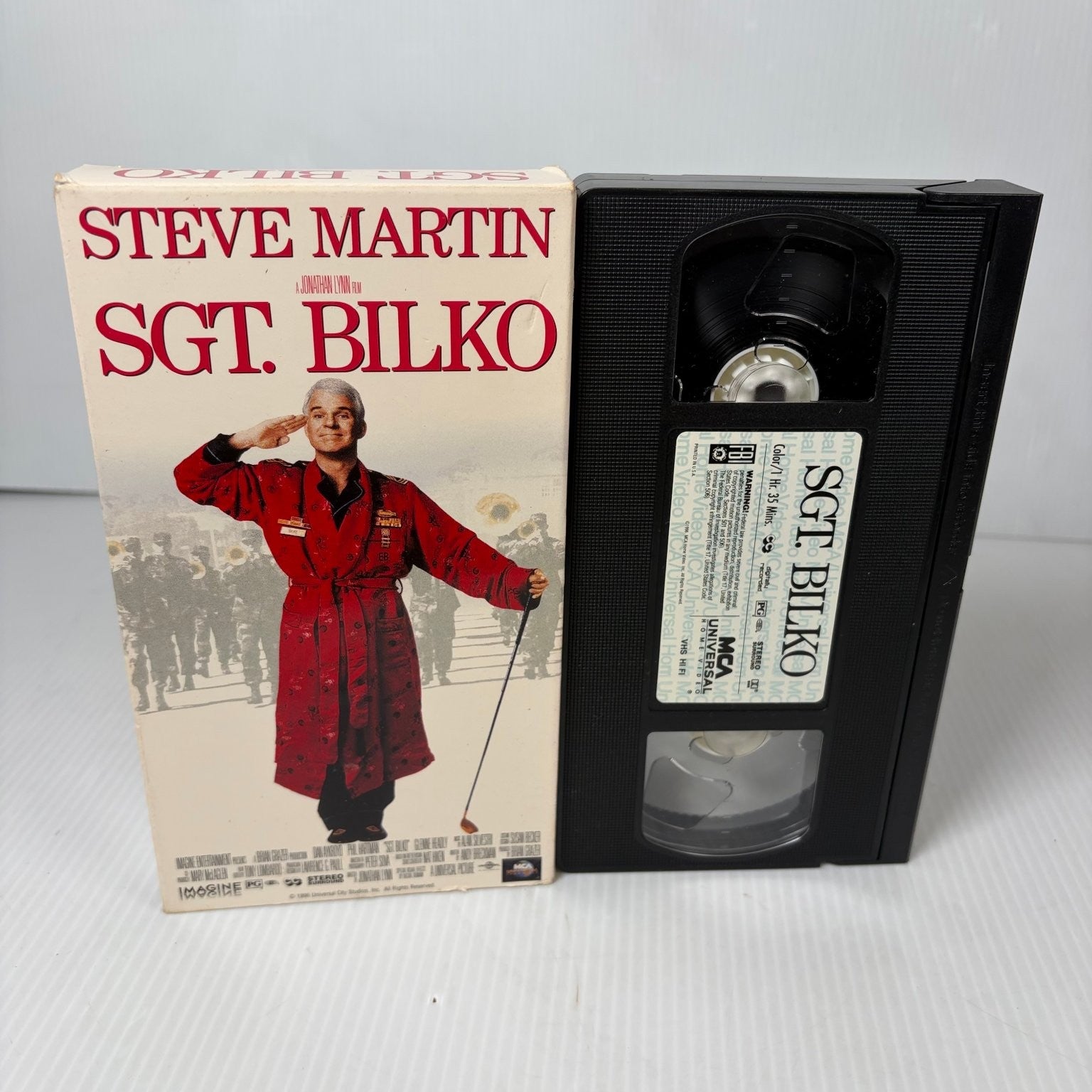 Sgt. Bilko VHS 1996 Comedy Steve Martin Dan Aykroyd MCA Universal