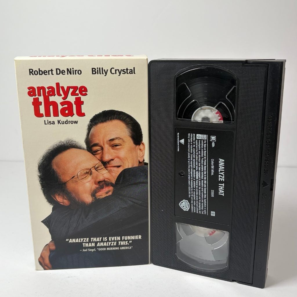 Analyze That VHS Robert De Niro Billy Crystal Comedy Warner Bros 2002
