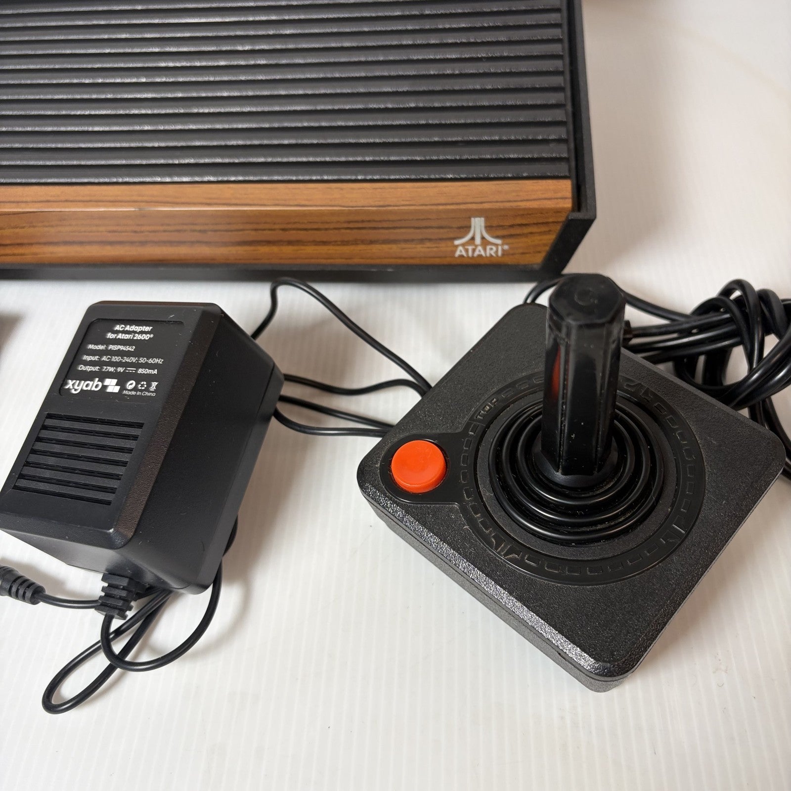 Atari 2600 Video Computer System Console Tested & Working w/ Joystick + 5 Games