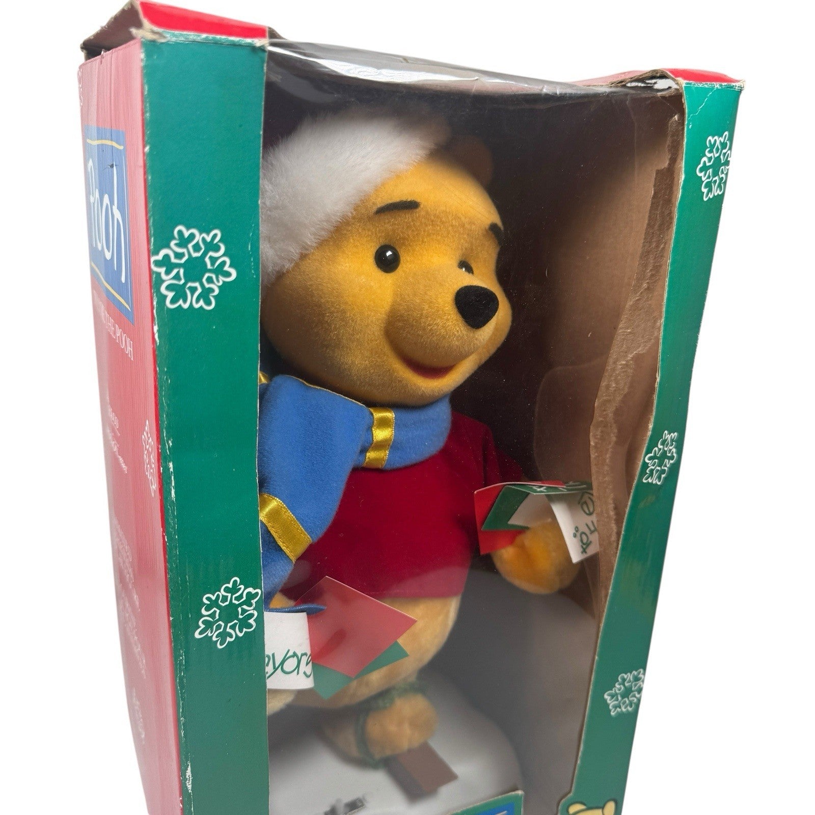 VTG Telco Winnie The Pooh Motion-ette Animated Christmas Display Figure Working