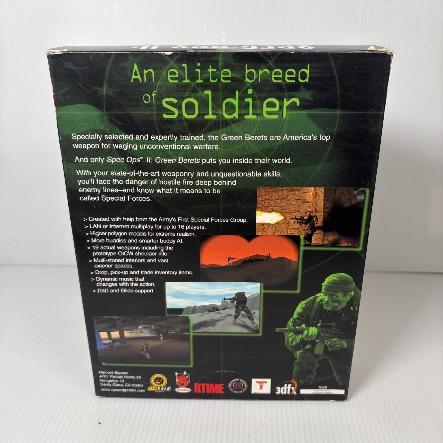 SPEC OPS II: GREEN BERETS Big Box PC Windows 95/98 CD-ROM Video Game Complete