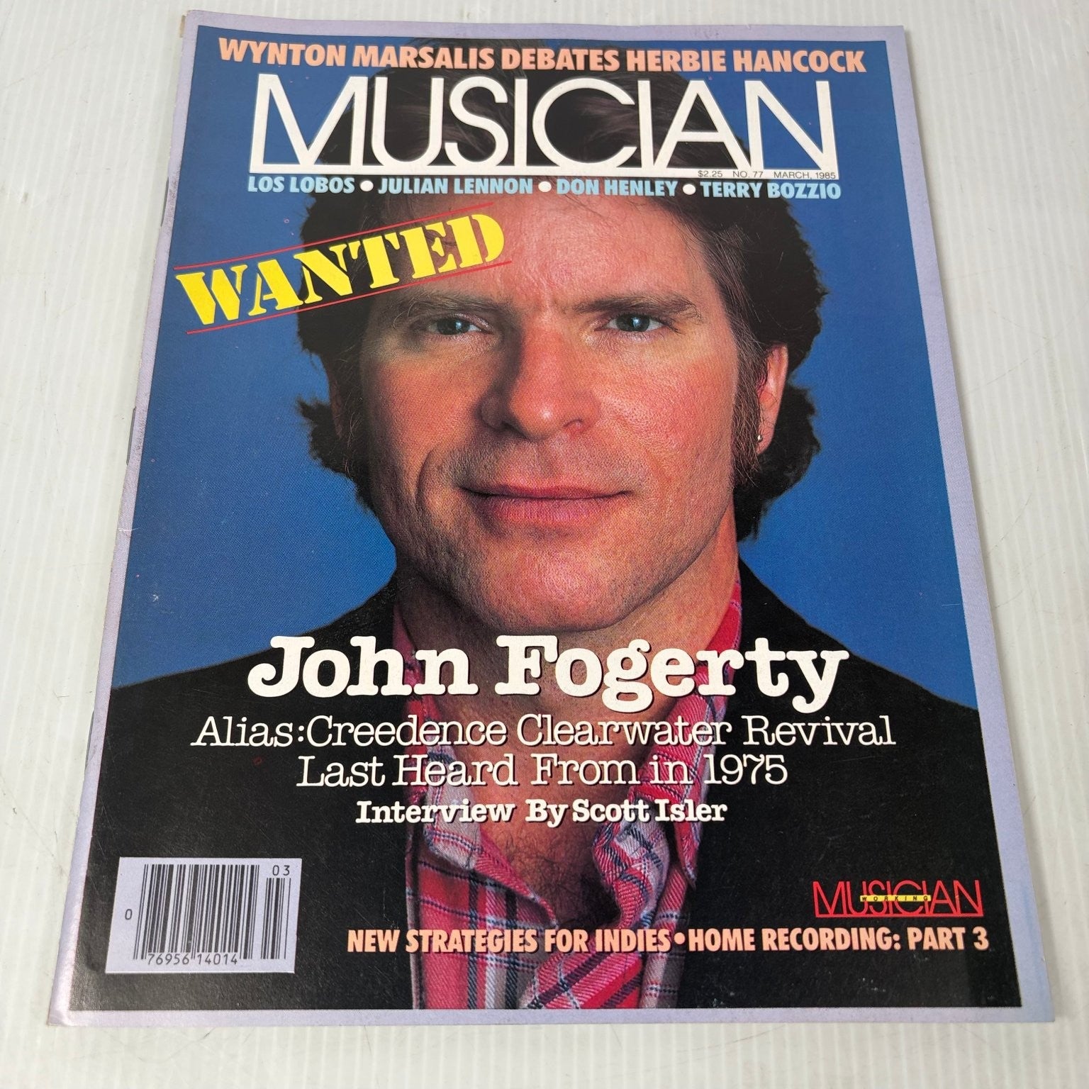Musician March 1988 John Fogerty CCR Magazine Wynton Marsalis Herbie Hancock