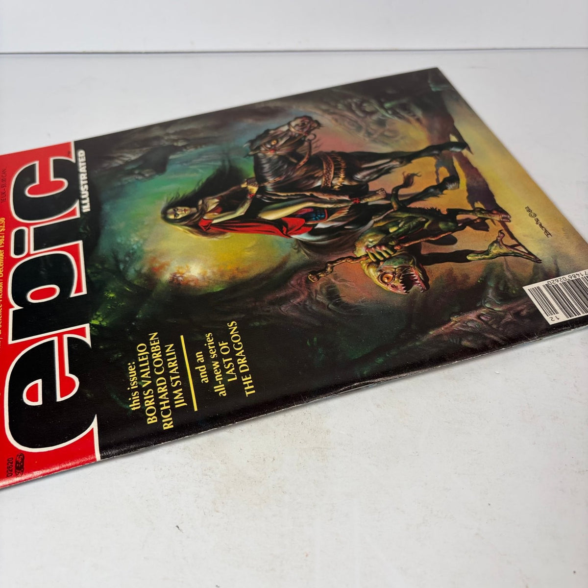 Epic Illustrated Magazine December 1982 Boris Vallejo Fantasy Art Science