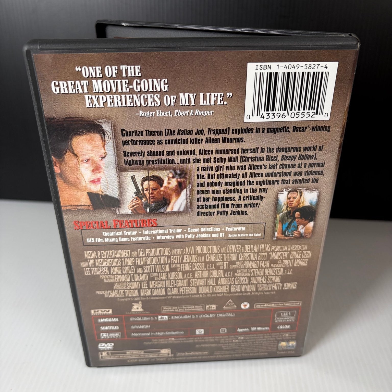 Monster DVD 2003 Charlize Theron Best Actress Oscar Winner