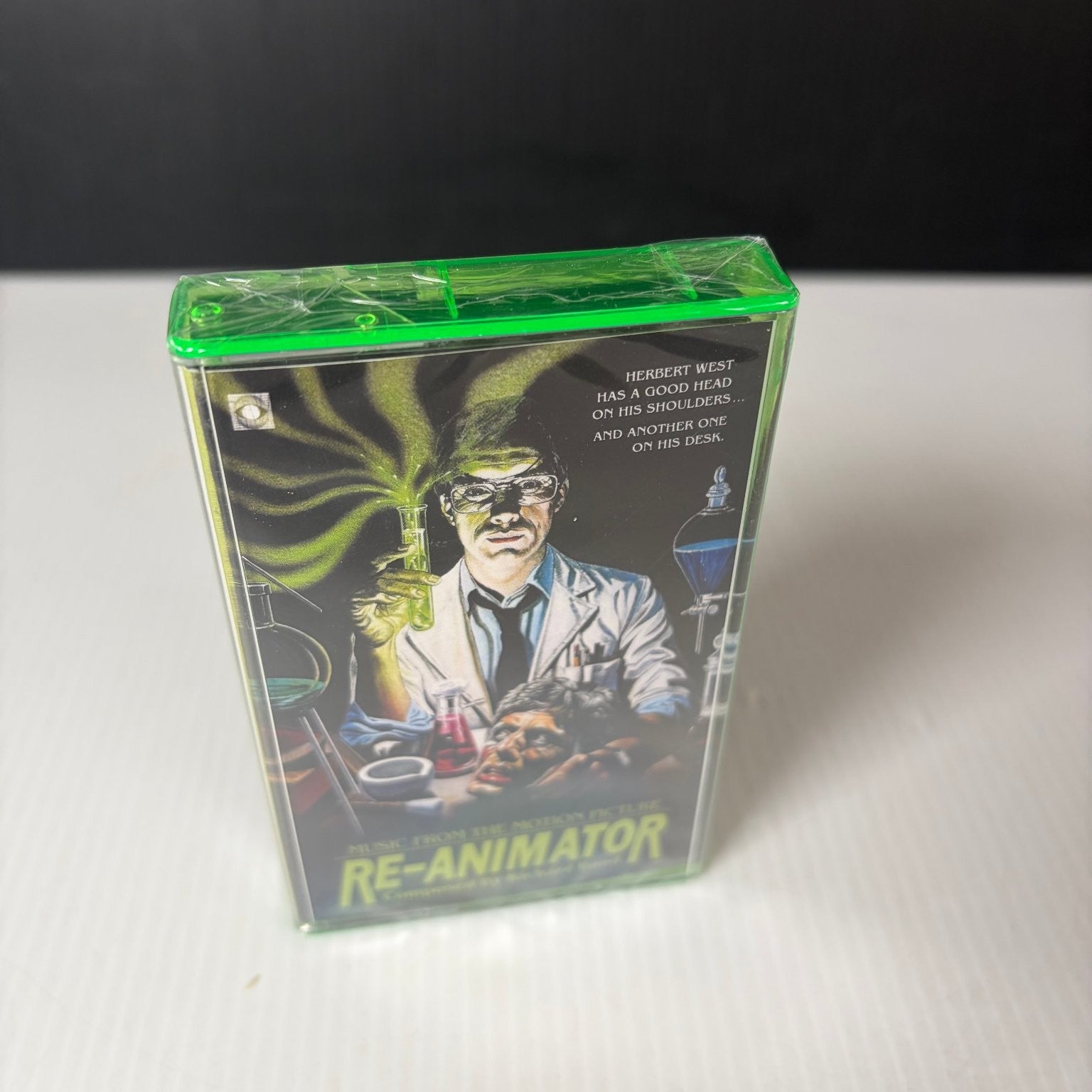 Richard Band Re-Animator Soundtrack Cassette Terror Vision Green Case OOP Rare