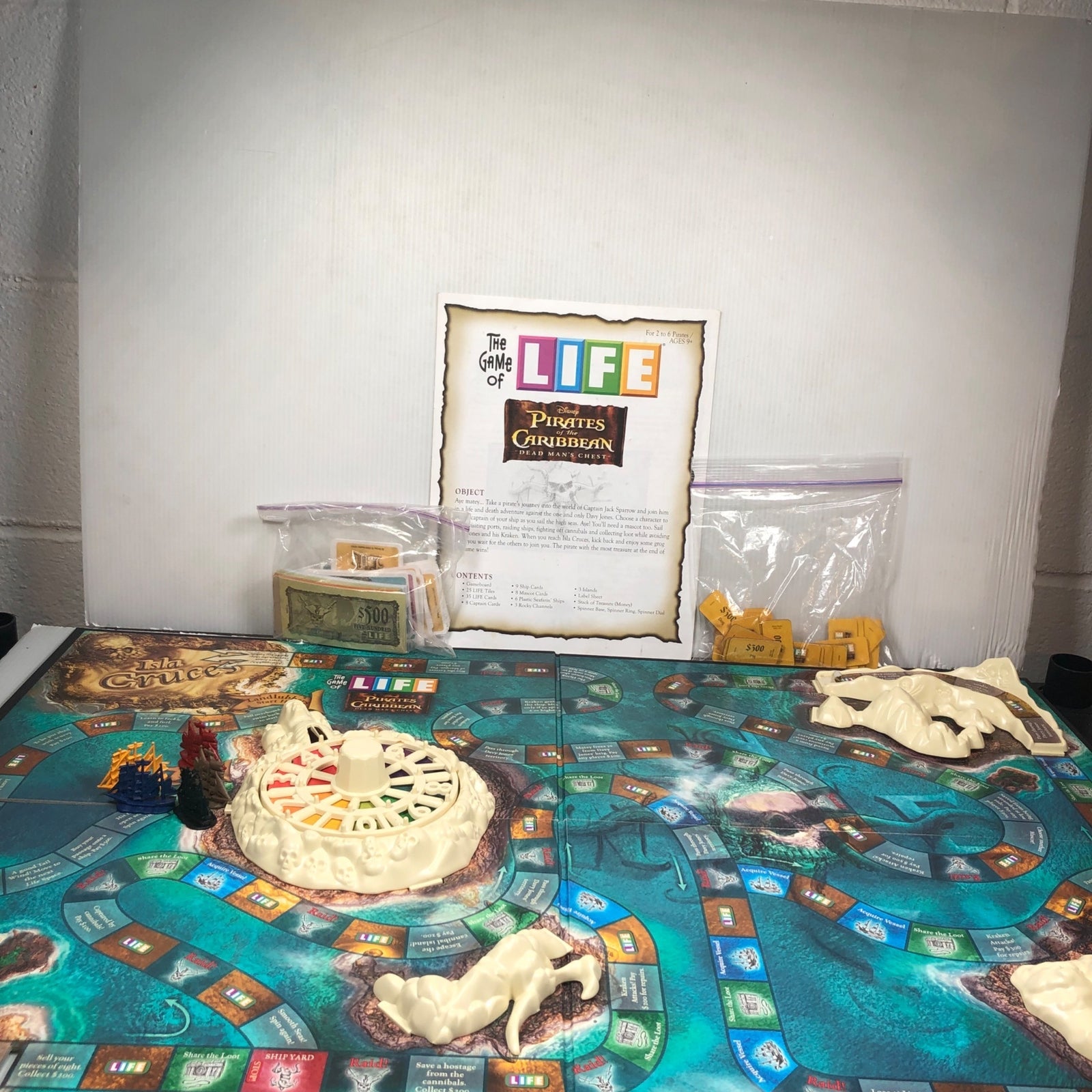 The Game Of Life Pirates Of The Caribbean Dead Mans Chest Game (Missing 1 Boat)