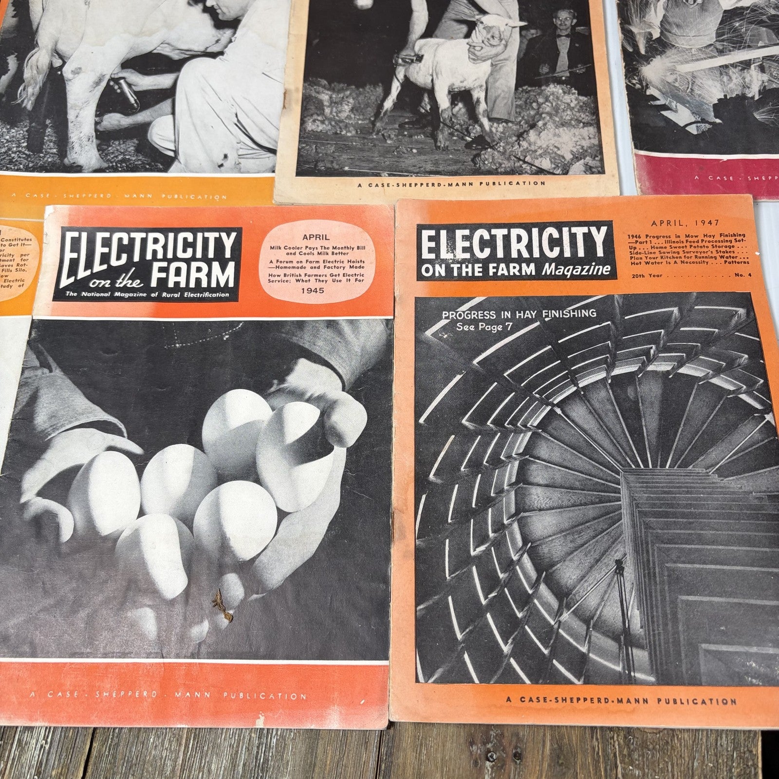 11 Vintage Electricity on the Farm Magazines 1944-1947 Rural Electrification Lot