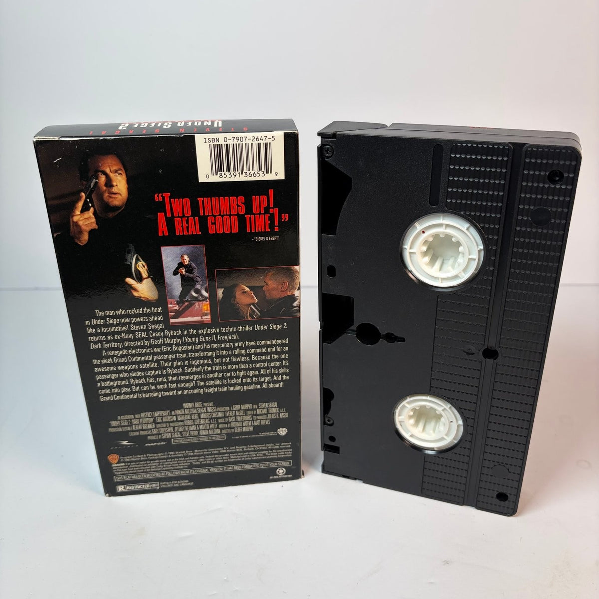 Under Siege 2 Dark Territory VHS 1995 Action Thriller Warner Home Video