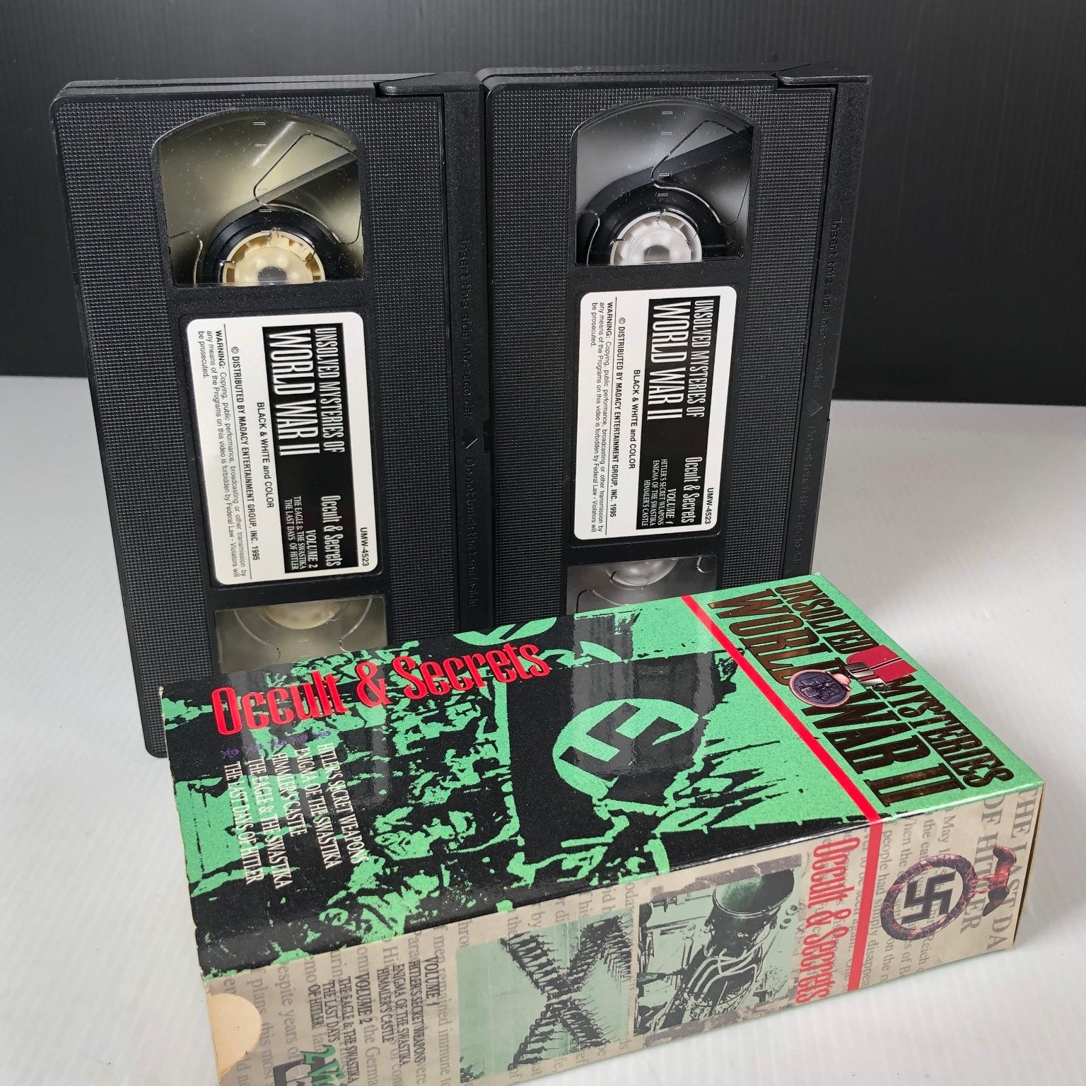 Unsolved Mysteries of World War II VHS 1995 Documentary Occult & Secrets Madacy