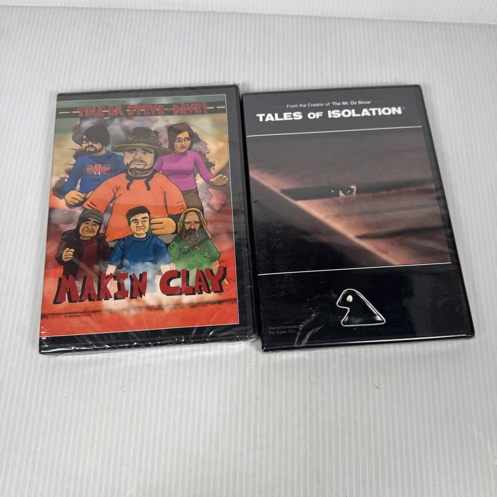 Tell Em Steve Dave Makin Clay DVD 2017 TESD & Tales Of Isolation Claymation Rare