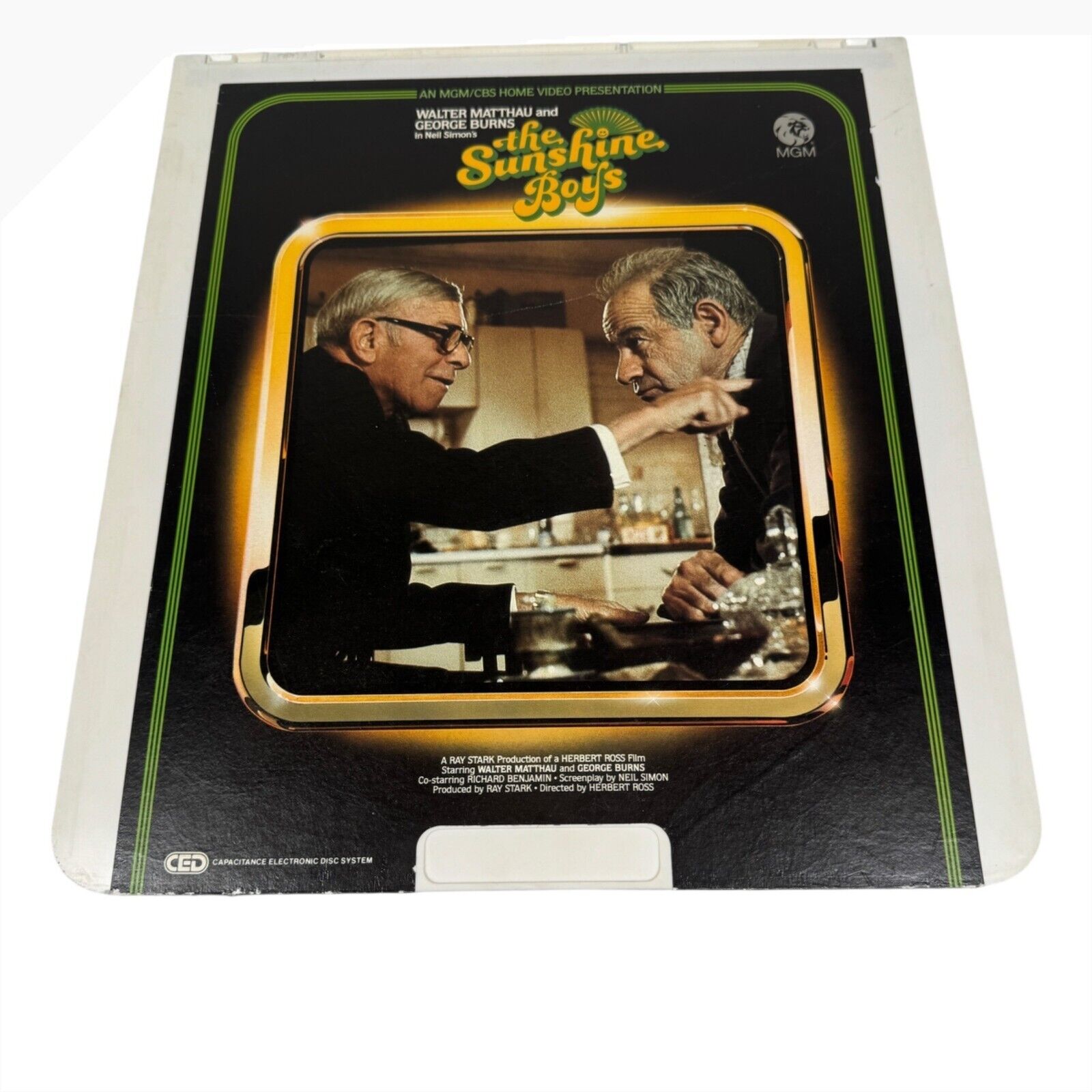 The Sunshine Boys RCA Selectavision CED Videodisc Vintage 1975 MGM Home Video