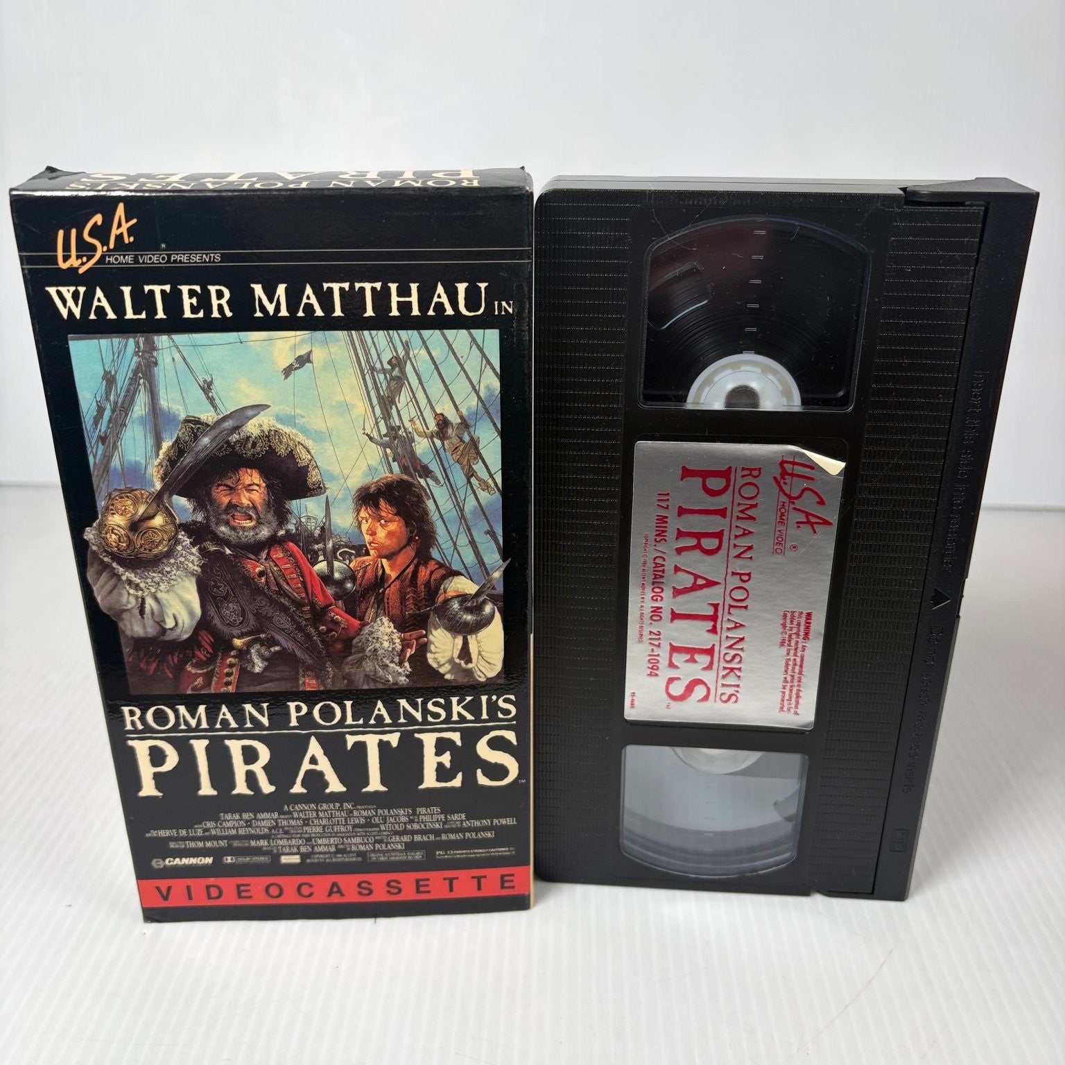 Roman Polanski's Pirates VHS 1986 Adventure Comedy USA Home Video