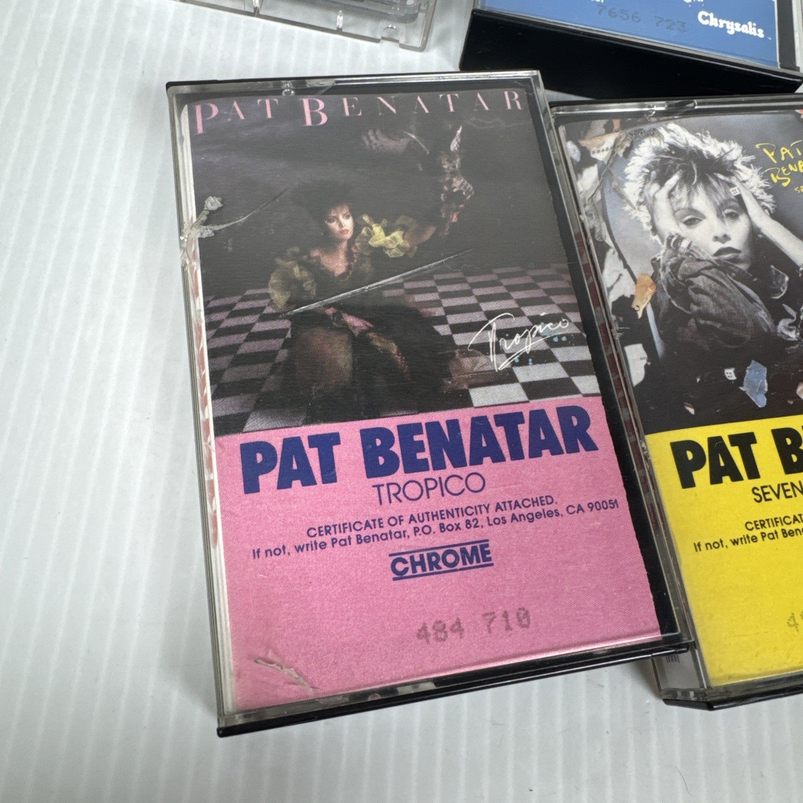 Cassette Tape Lot Of 4 Pat Benatar Albums Tropico, Seven The Hard Way & More
