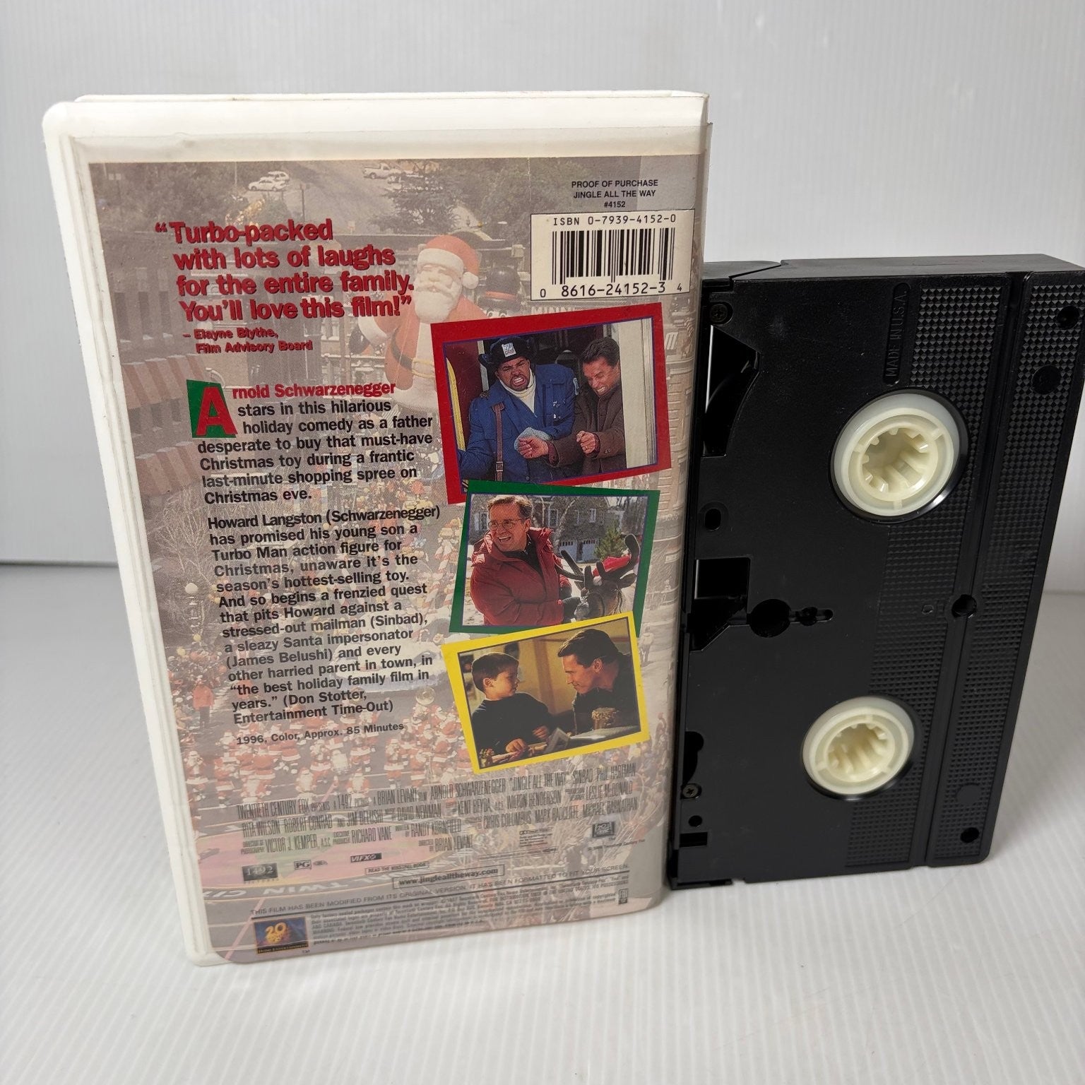 Jingle All The Way VHS 1996 Holiday Comedy Arnold Schwarzenegger Fox Video