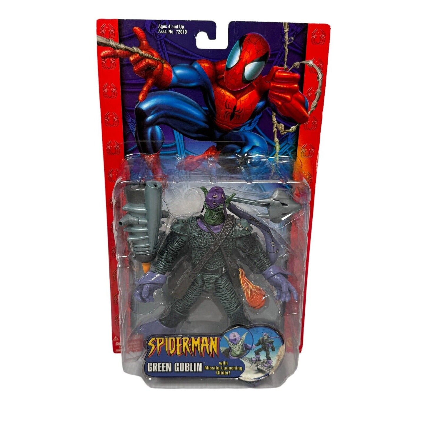 Marvel Entertainment Spider-man Green Goblin with Missle Launching Glider Action