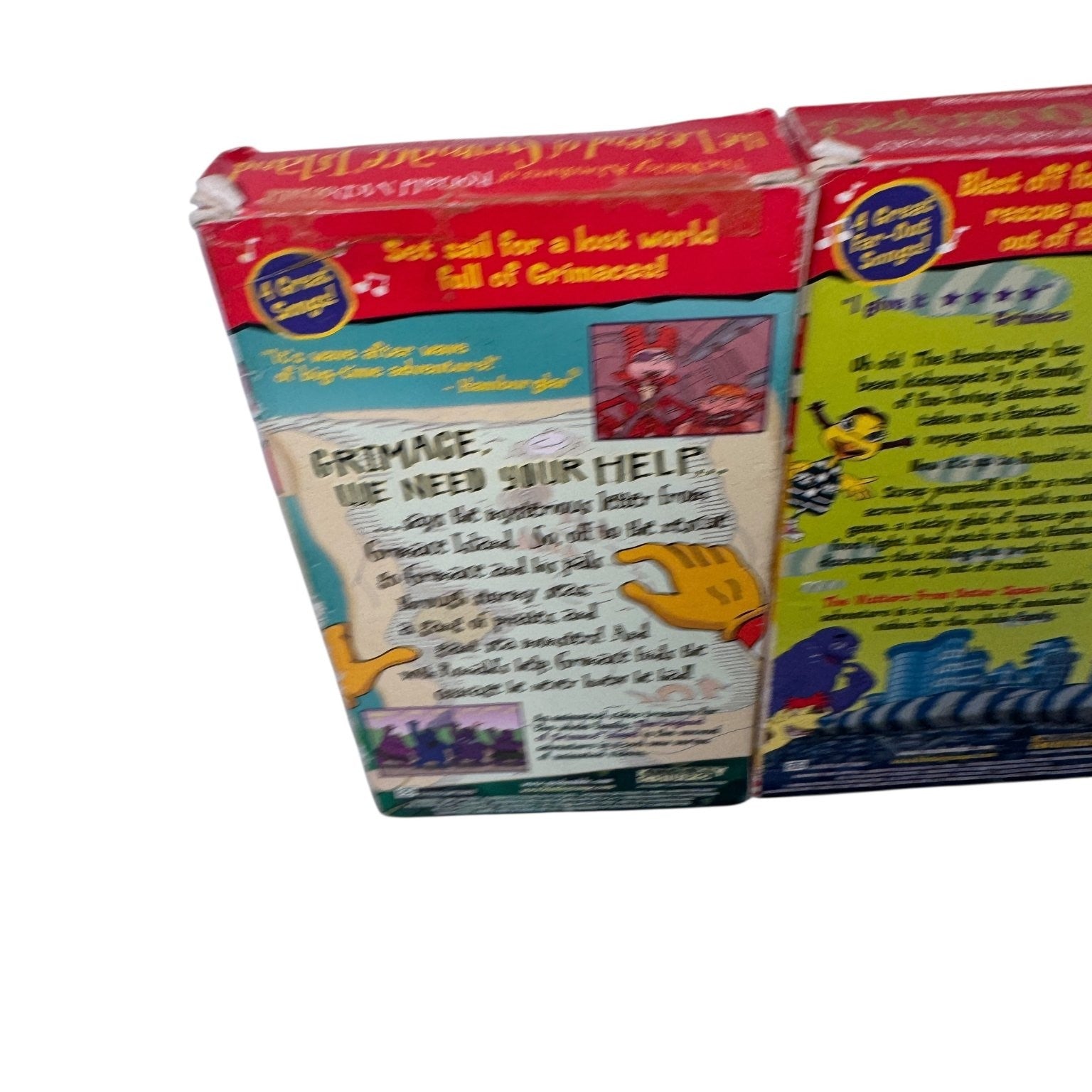 Vintage Lot of 3 The Wacky Adventures of Ronald McDonald VHS 1998 McDonald's