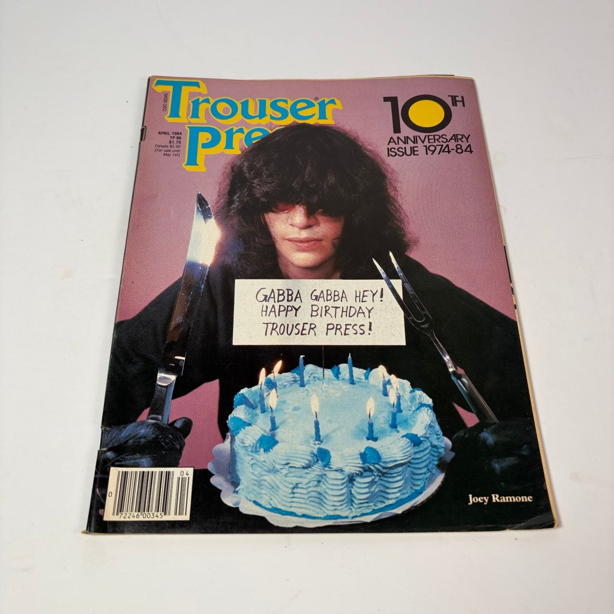 Trouser Press Magazine April 1984 Joey Ramone 10th Anniversary Issue Punk