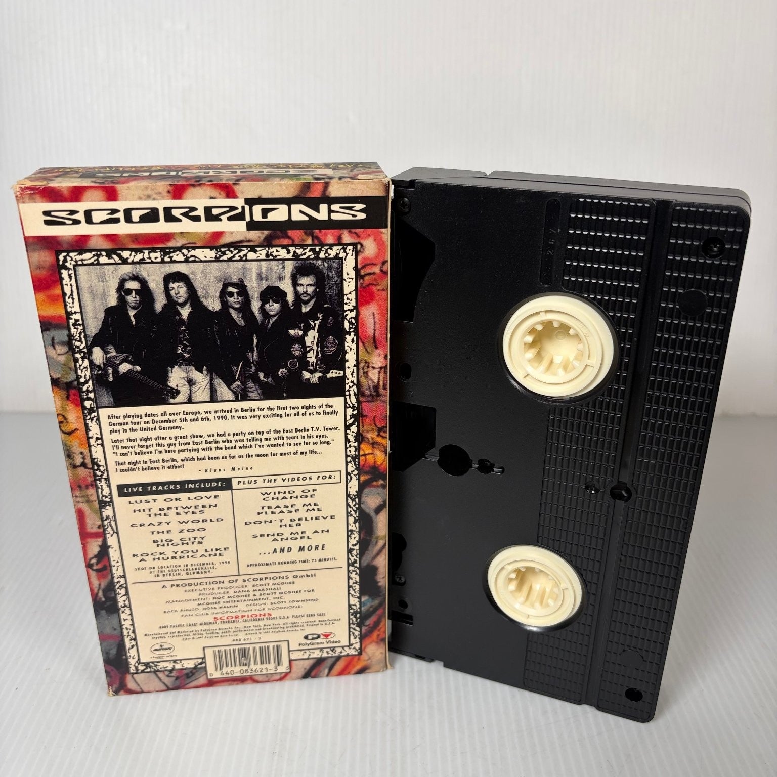 Scorpions Crazy World Tour Live VHS 1991 Rock PolyGram NTSC Concert Heavy Metal