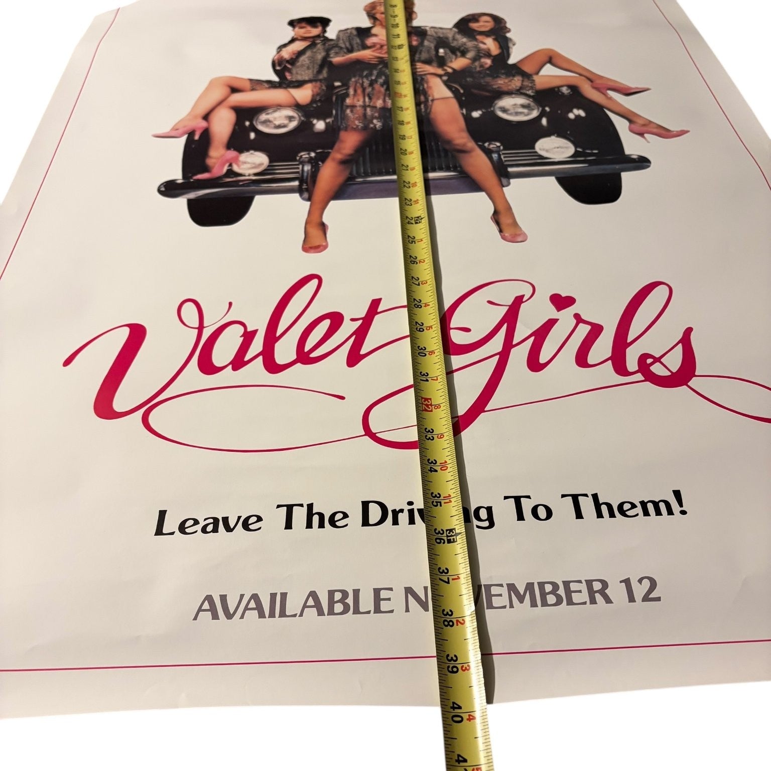 Vintage Valet Girls 1986 Original US Video Store Movie Poster Vestron Video