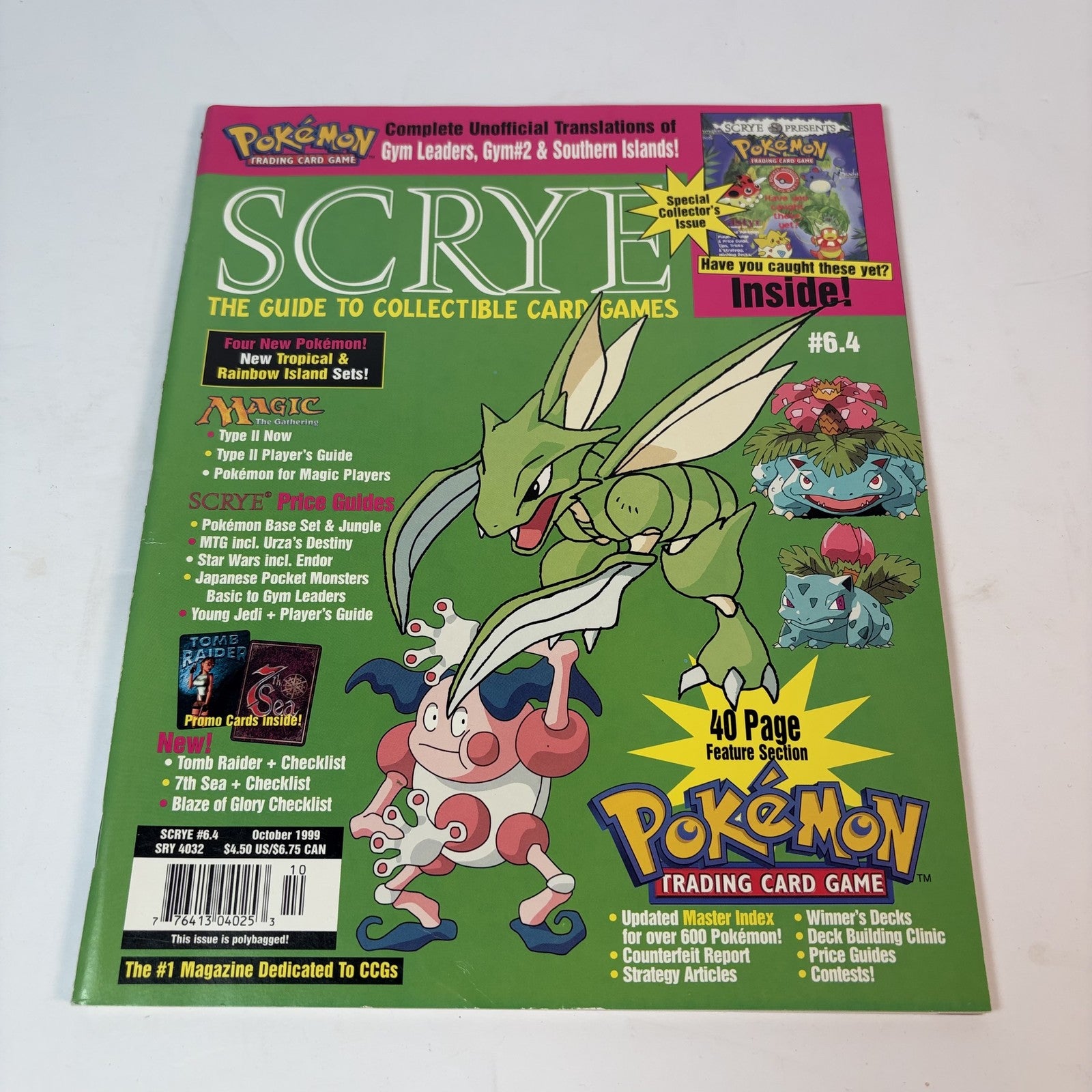Scrye Magazine #6.4 October 1999 Pokémon Magic The Gathering Card Price Guide