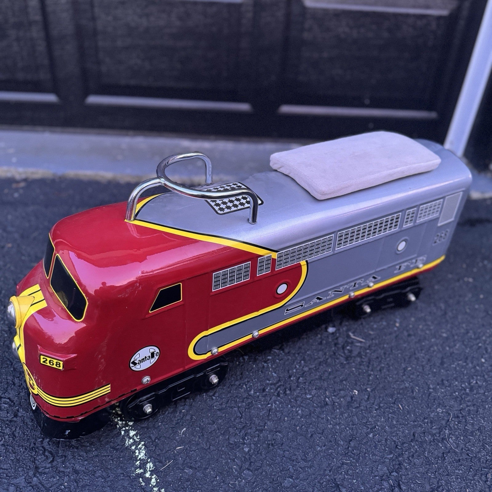 Santa Fe Toddler Ride On Train By Morgan Cycle w/ Seat Cushion Discontinued