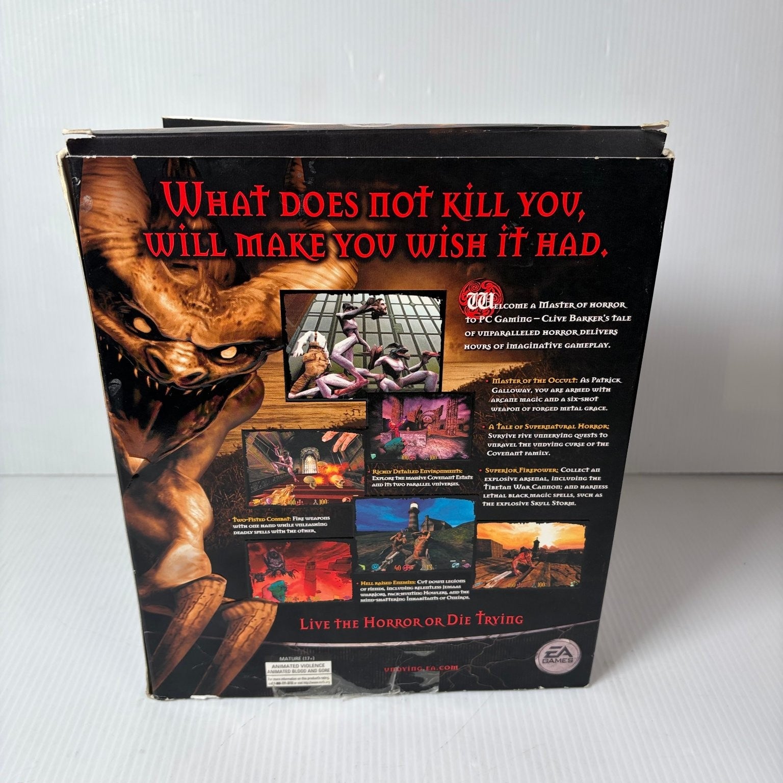 Clive Barker's Undying Big Box PC Horror FPS Video Game Complete