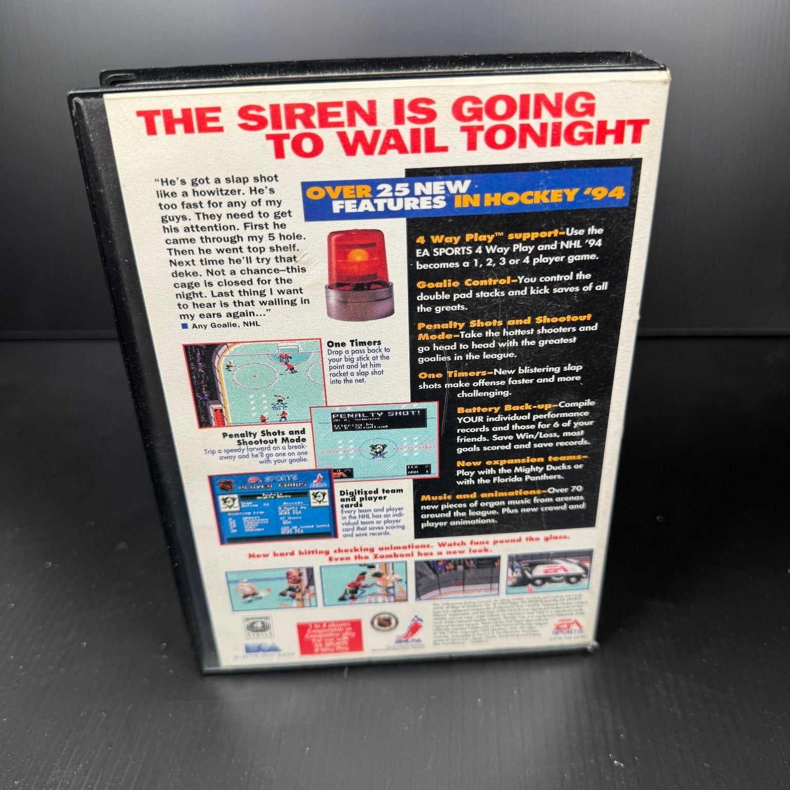 NHL '94 Sega Genesis Video Game EA Sports Hockey 1993 Complete CIB