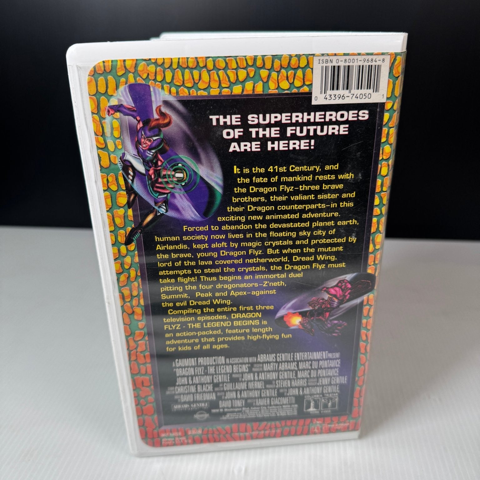 Dragon Flyz The Legend Begins VHS 1996 Animated Action w/ Lenticular Cover