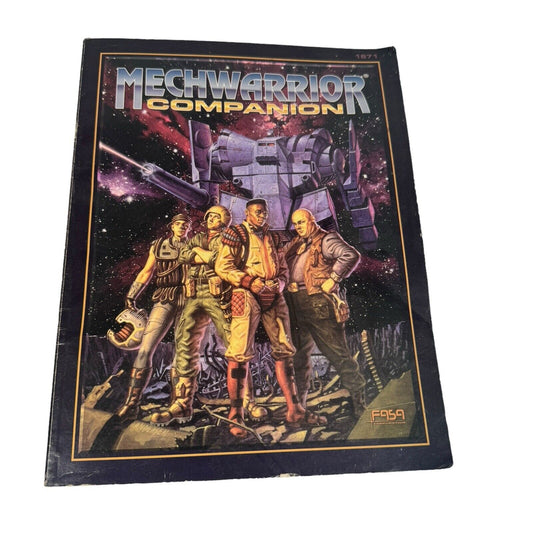 Battletech: Vintage RPG Module Mechwarrior Companion FASA 1671 Book Campaign