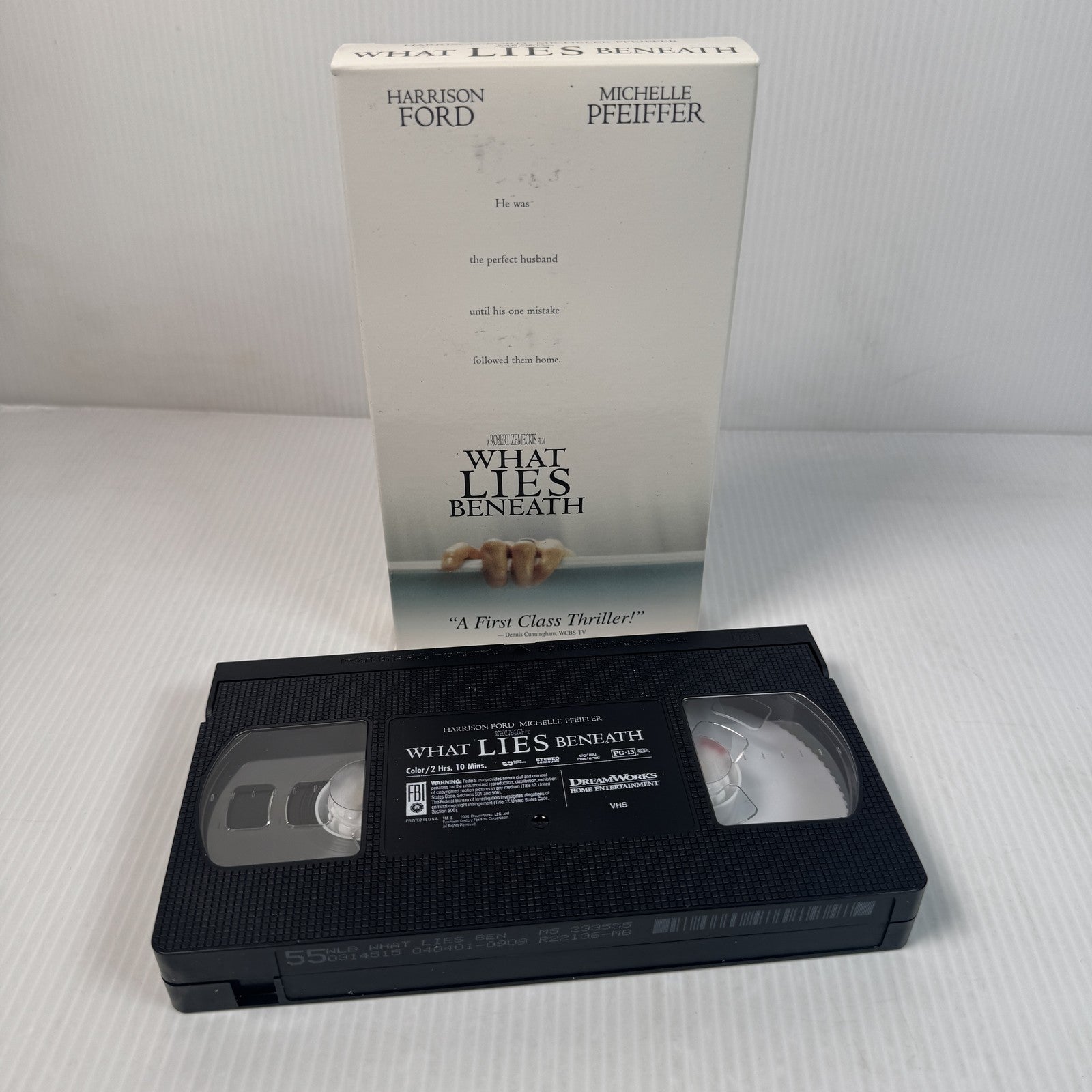 Vintage What Lies Beneath VHS Harrison Ford Michelle Pfeiffer Thriller Movie 200