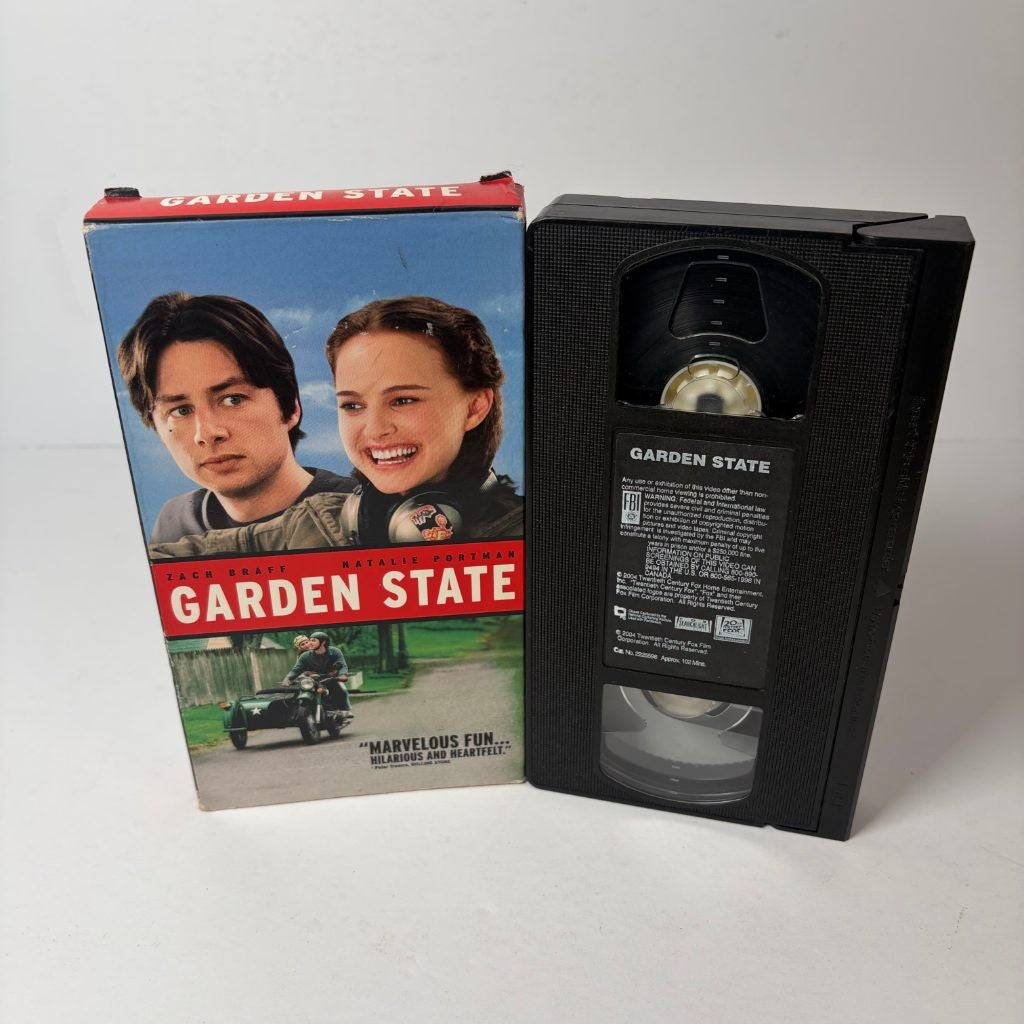 Garden State VHS 2004 Zach Braff Natalie Portman Comedy Drama Rare Late Release